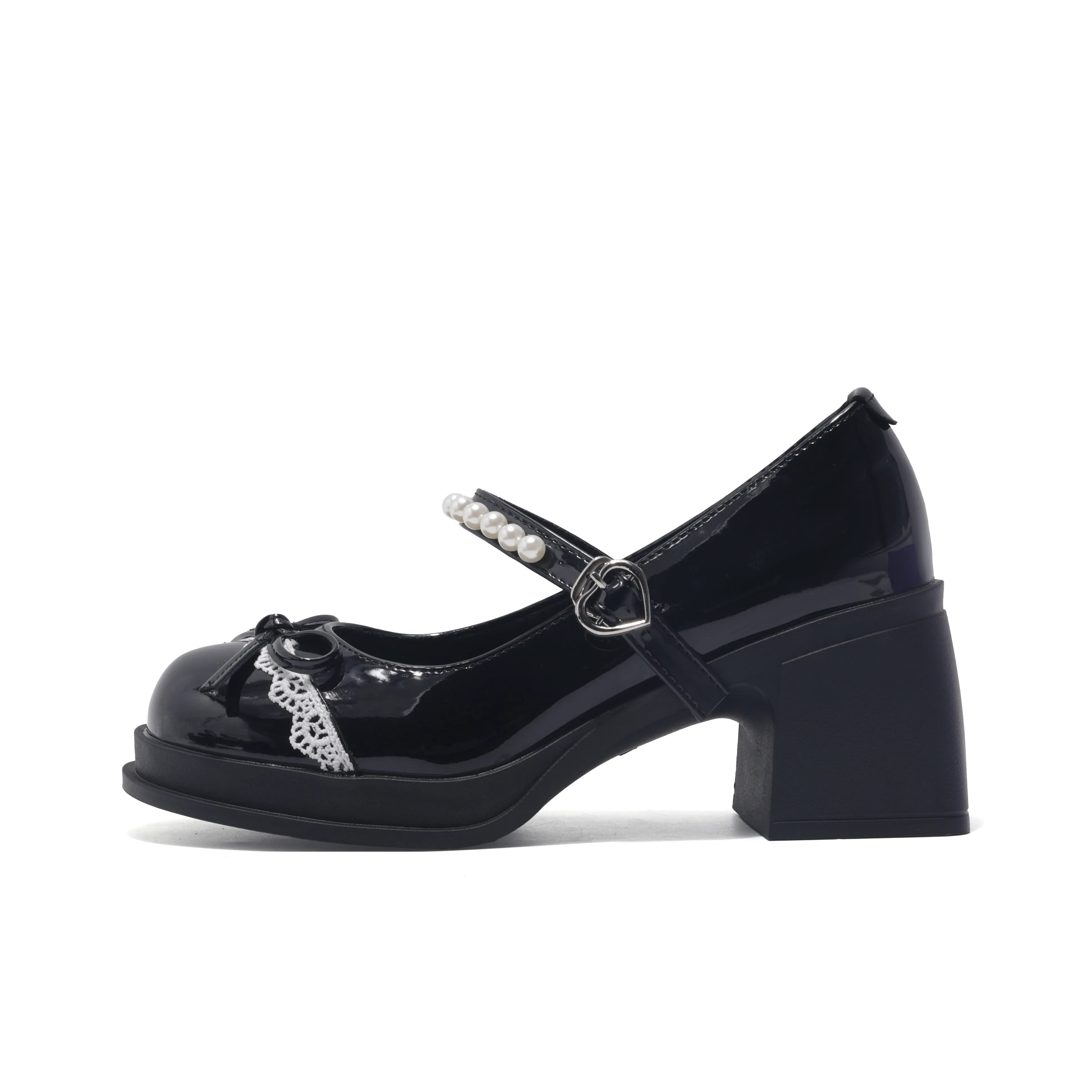 Be Good Грубый каблук Туфли Мэри Джейн 7 см Женские