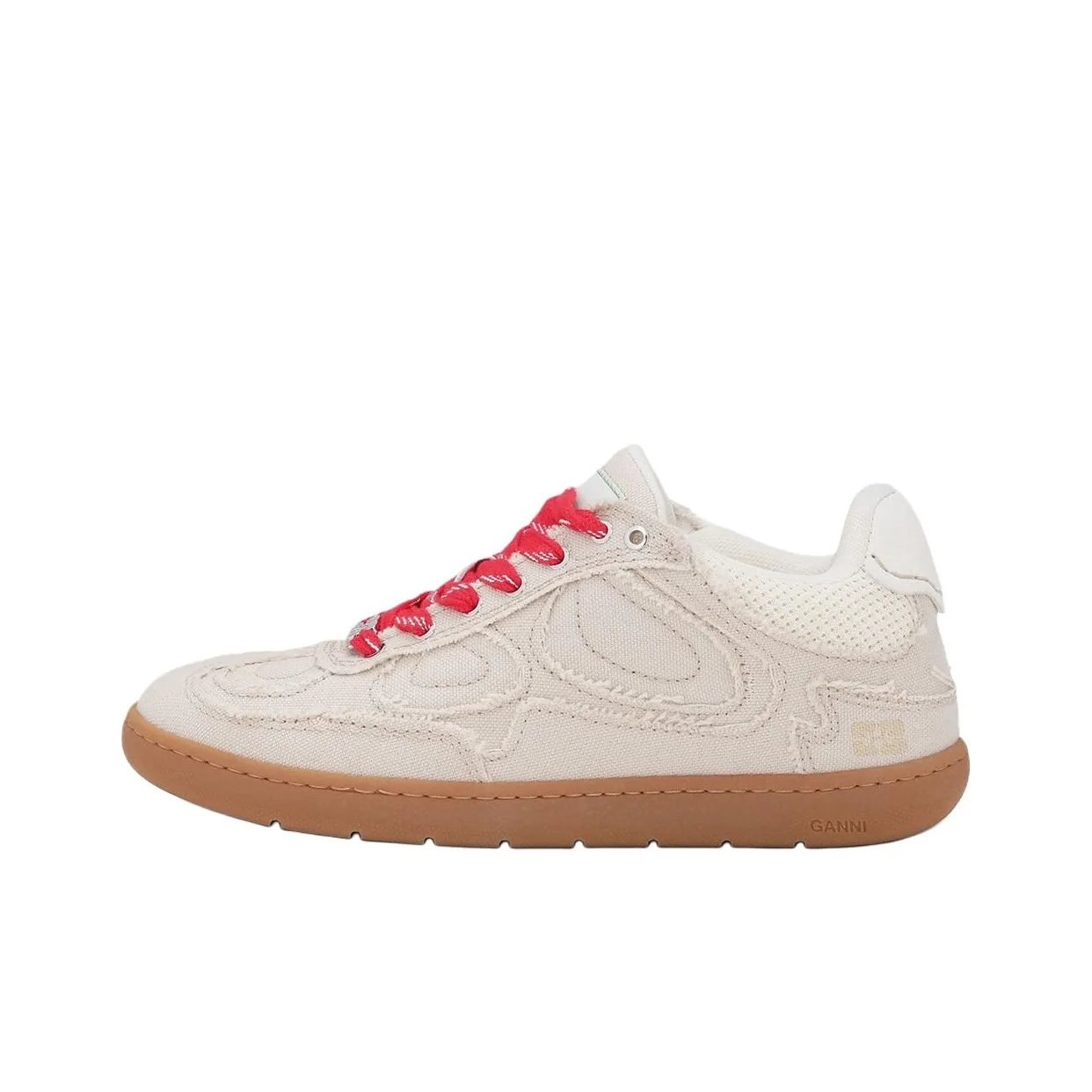 GANNI 08 Low Топ Кеды Женские Бежевый
