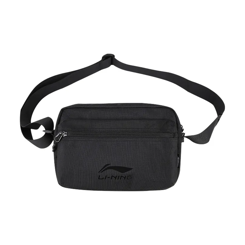 Сумка через плечо с подкладочной тканью маленькая унисекс черная