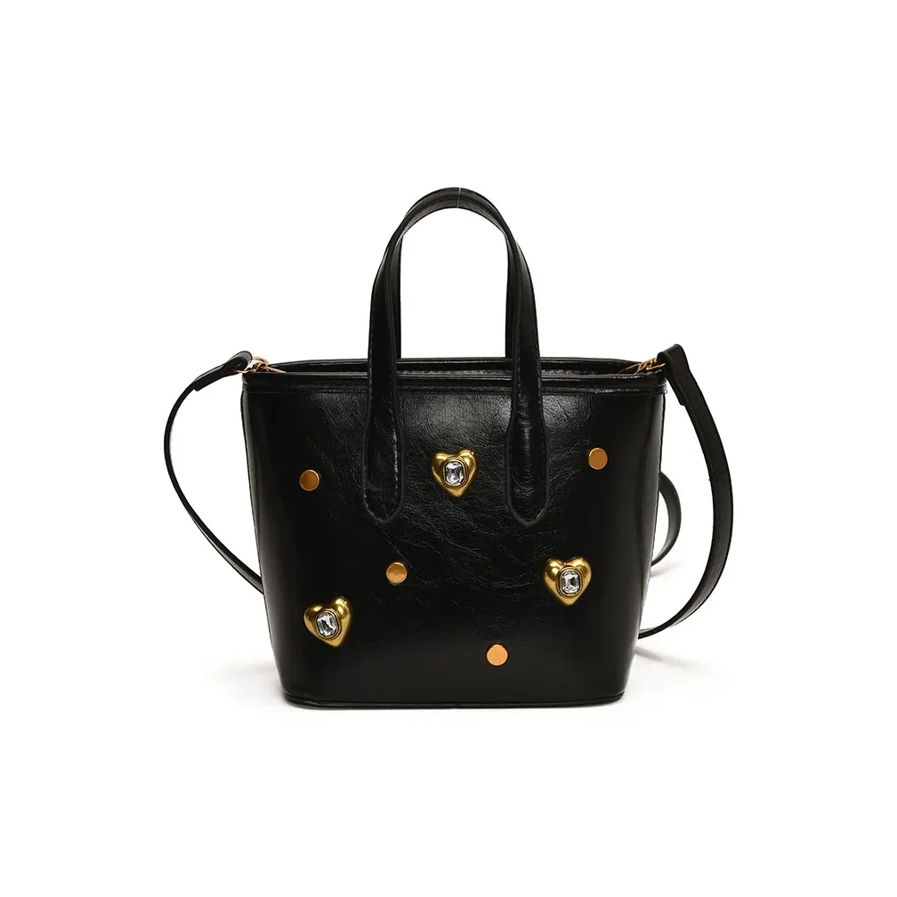 Yi Brigade ПУ (полиуретан) Сумка через плечо Женская Черный Белый Серебряный Коричневый