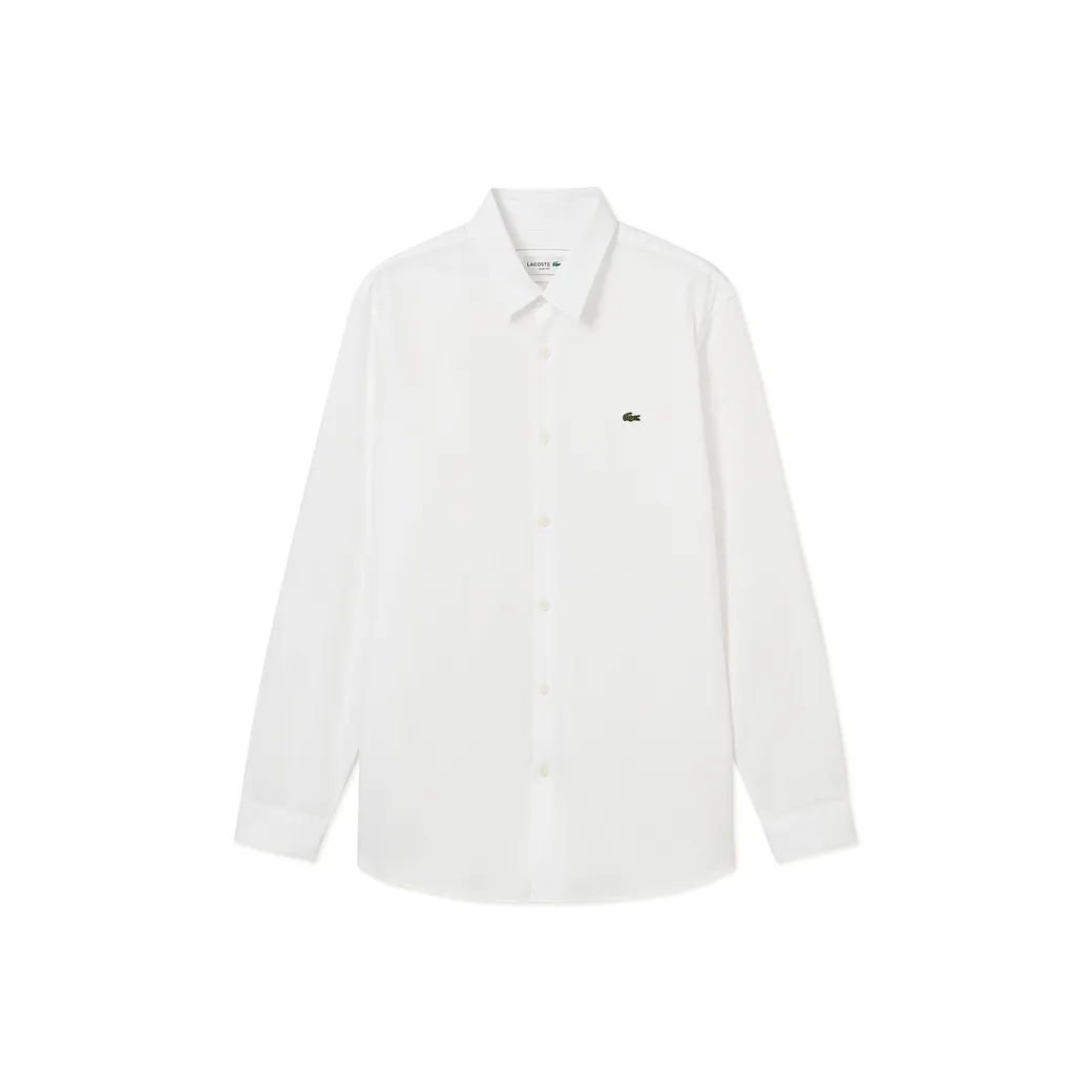 Коллаборация LACOSTE 001/Белый Мужские Рубашки