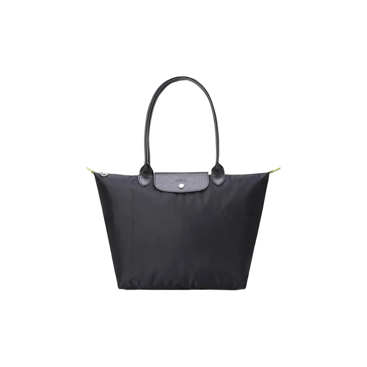 LONGCHAMP Le Pliage Green Recycled Canvas Dumpling Bag Handbag Shoulder Bag Unisex Black