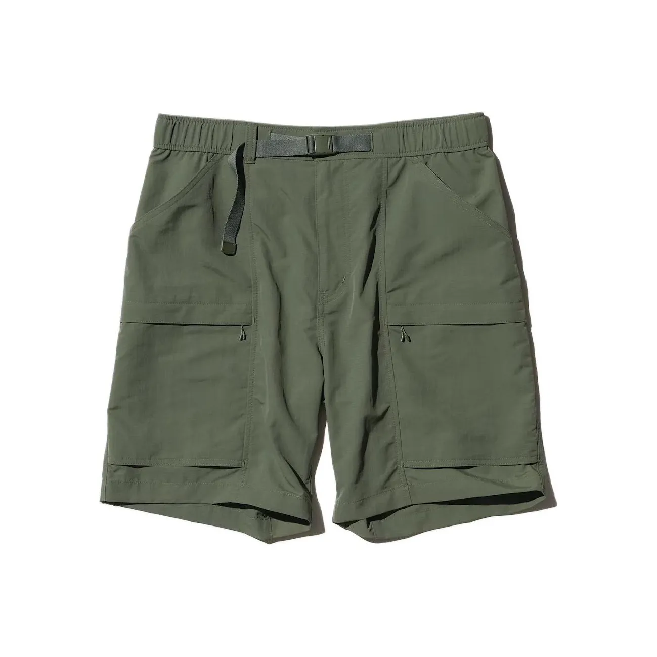 UNIQLO Повседневные шорты унисекс оливково-зеленые