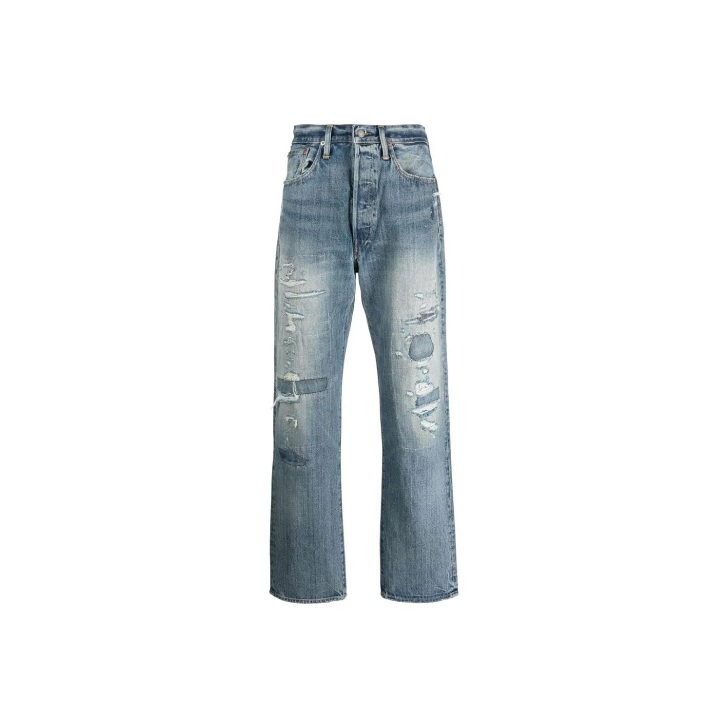 Polo Ralph Lauren Logo Patch Straight Leg Jeans