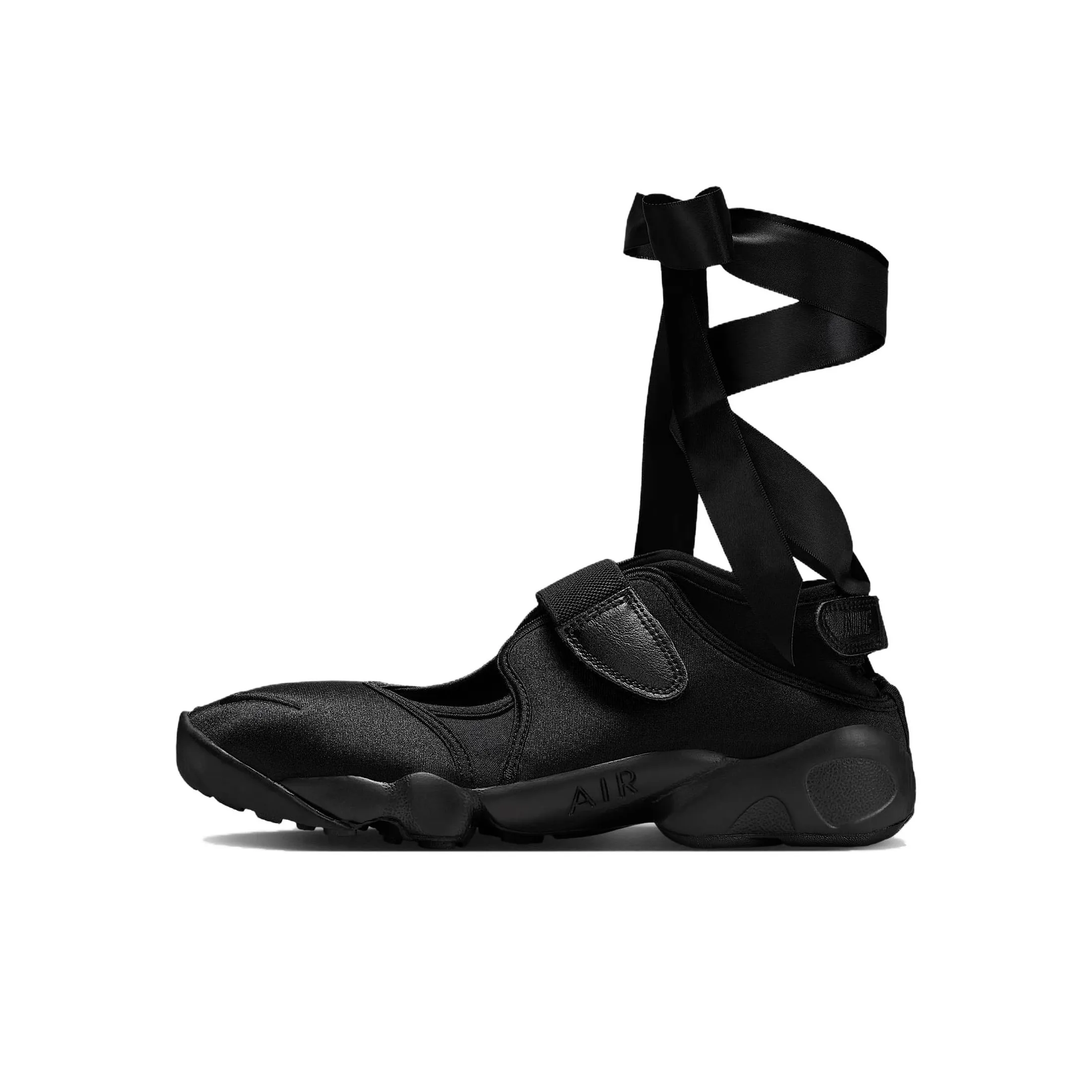 Nike Air Rift Slip Resistant Abrasion Resistant Низкий Топ Повседневная обувь Женская Черная