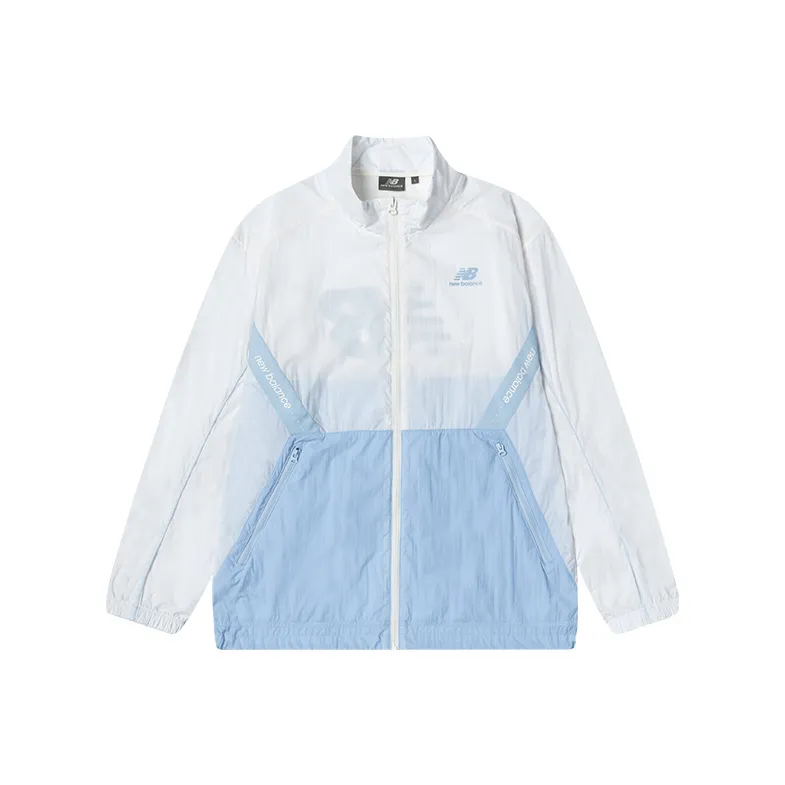 New Balance совместная брендированная куртка унисекс Light синего цвета