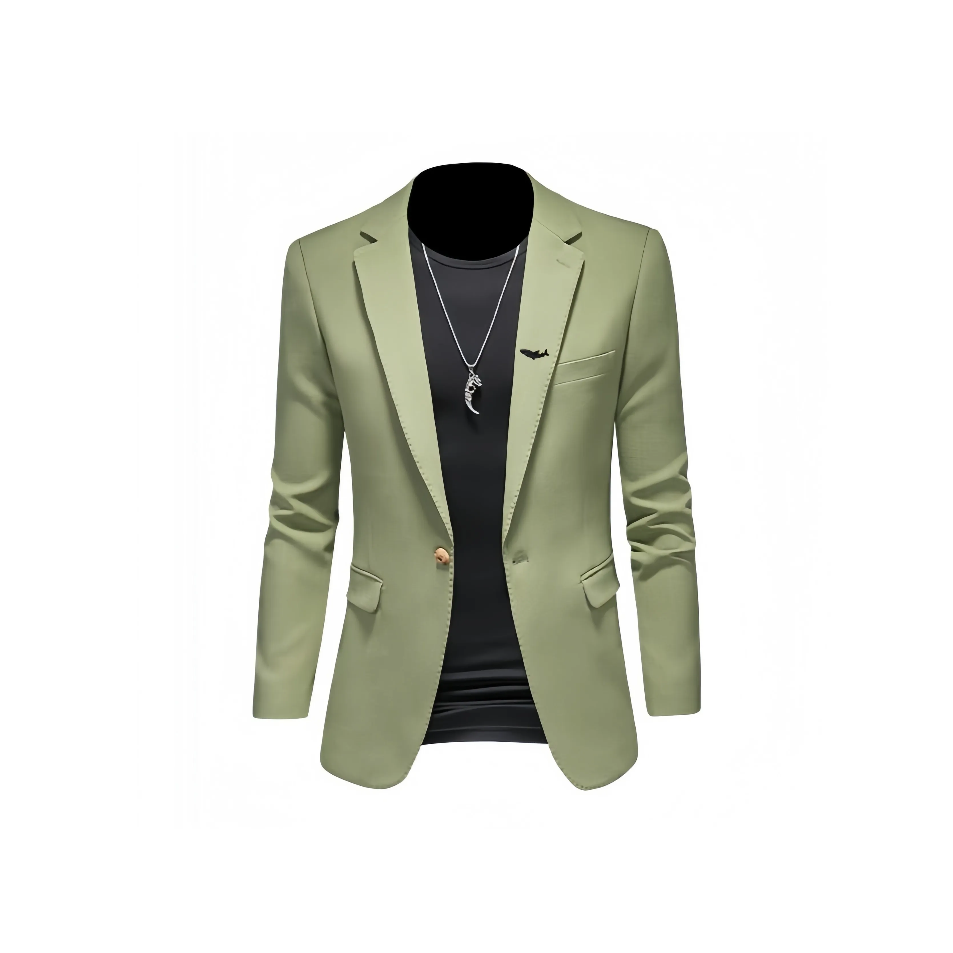 DABAISHA Бизнес-костюм мужской светло-зеленый