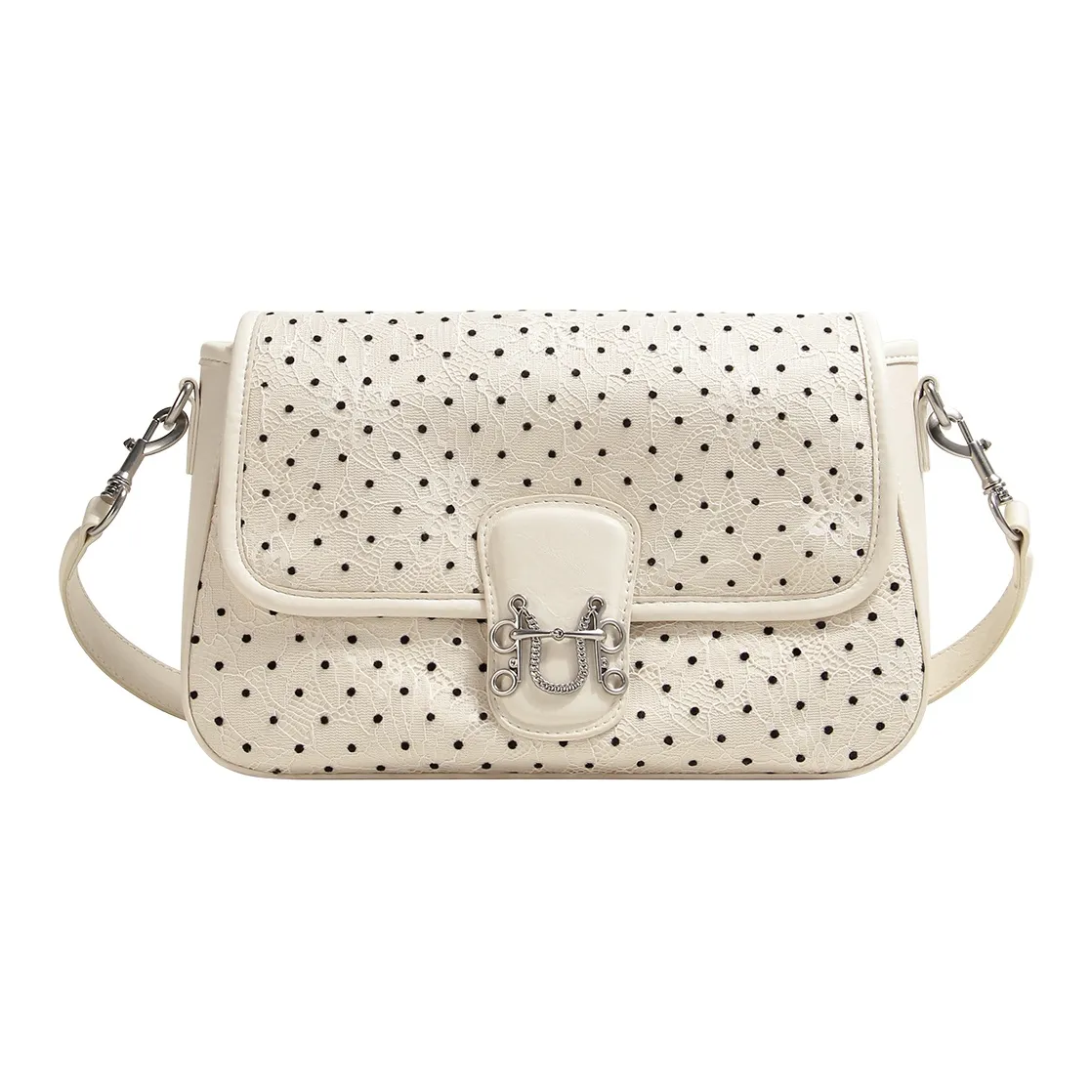 LOSEA Ткань Подмышечный Сумка на плечо Средний Женская Белая