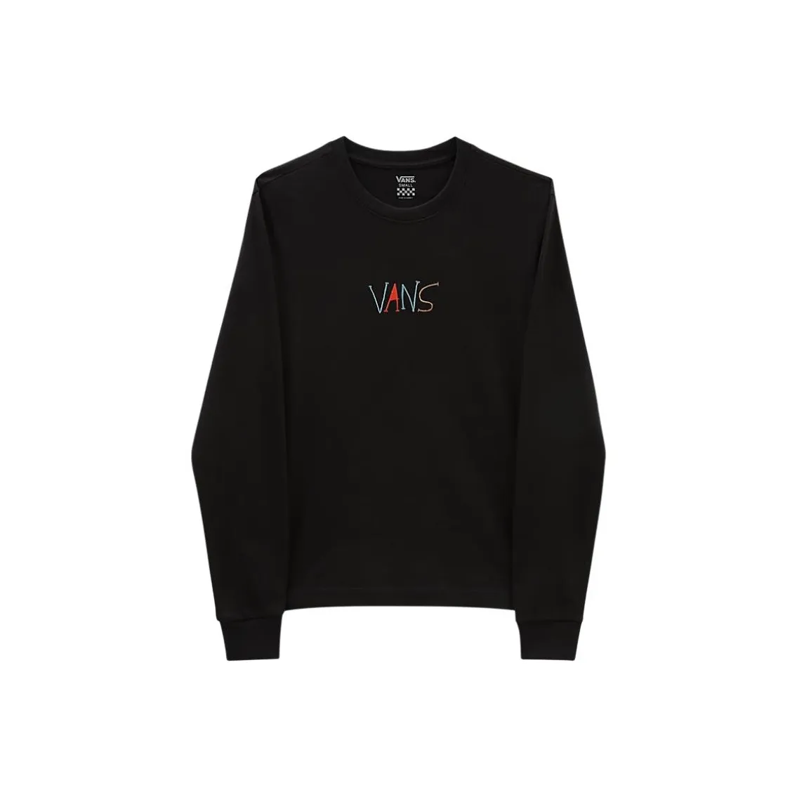 Vans Set in Sleeve T Shirt Women's Black
