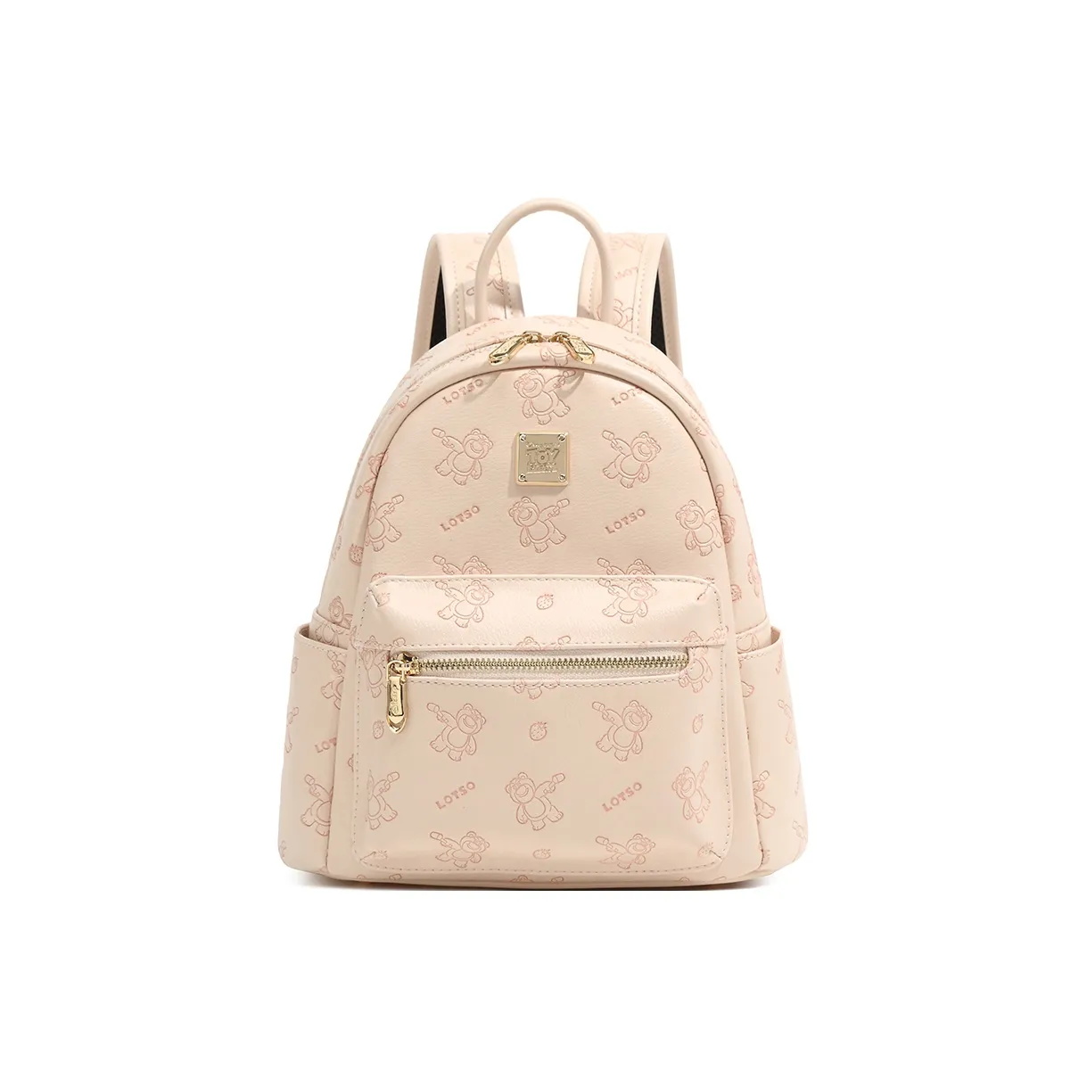 Disney Strawberry Bear Series ПУ (полиуретан) Рюкзак Женские Cherry Blossom Pink