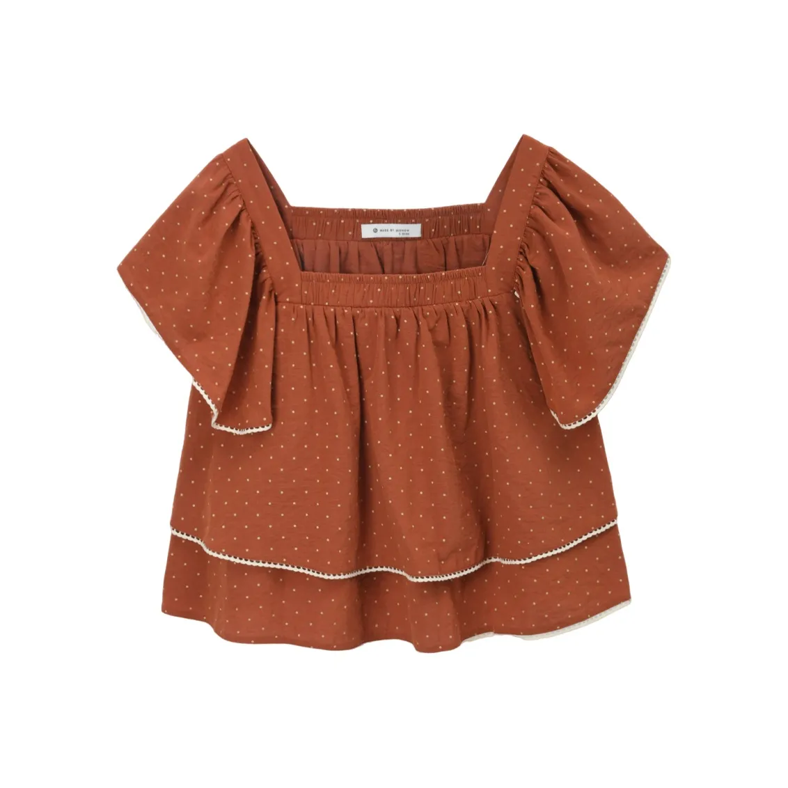 MISHOW Красный гороховый узор, рубашка женские рубашки