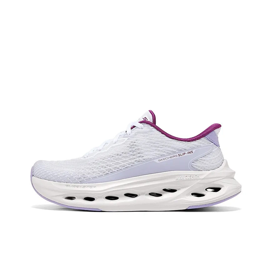 Skechers WOMEN'S GO Series Устойчивые к истиранию Поддерживающие Низкие Кроссовки для Бега Женские Светло-фиолетовые