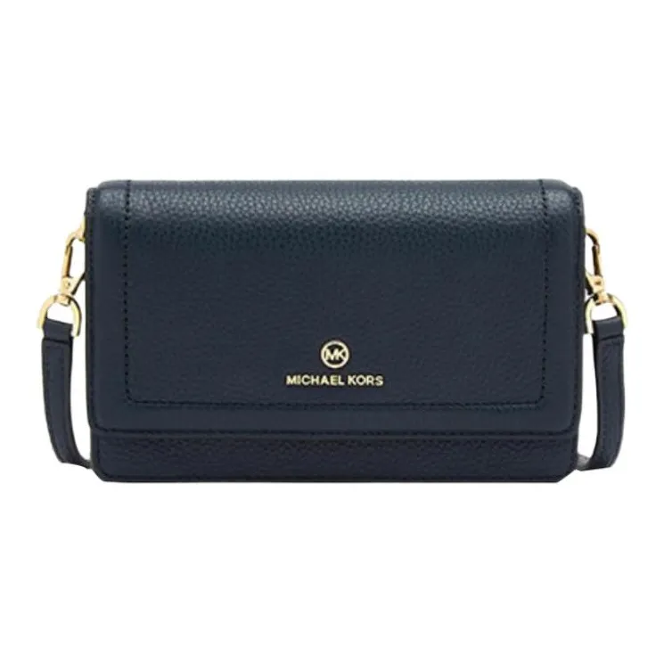 MICHAEL KORS Jet Set Small Pebbled Leather Smartphone Convertible Crossbody Bag