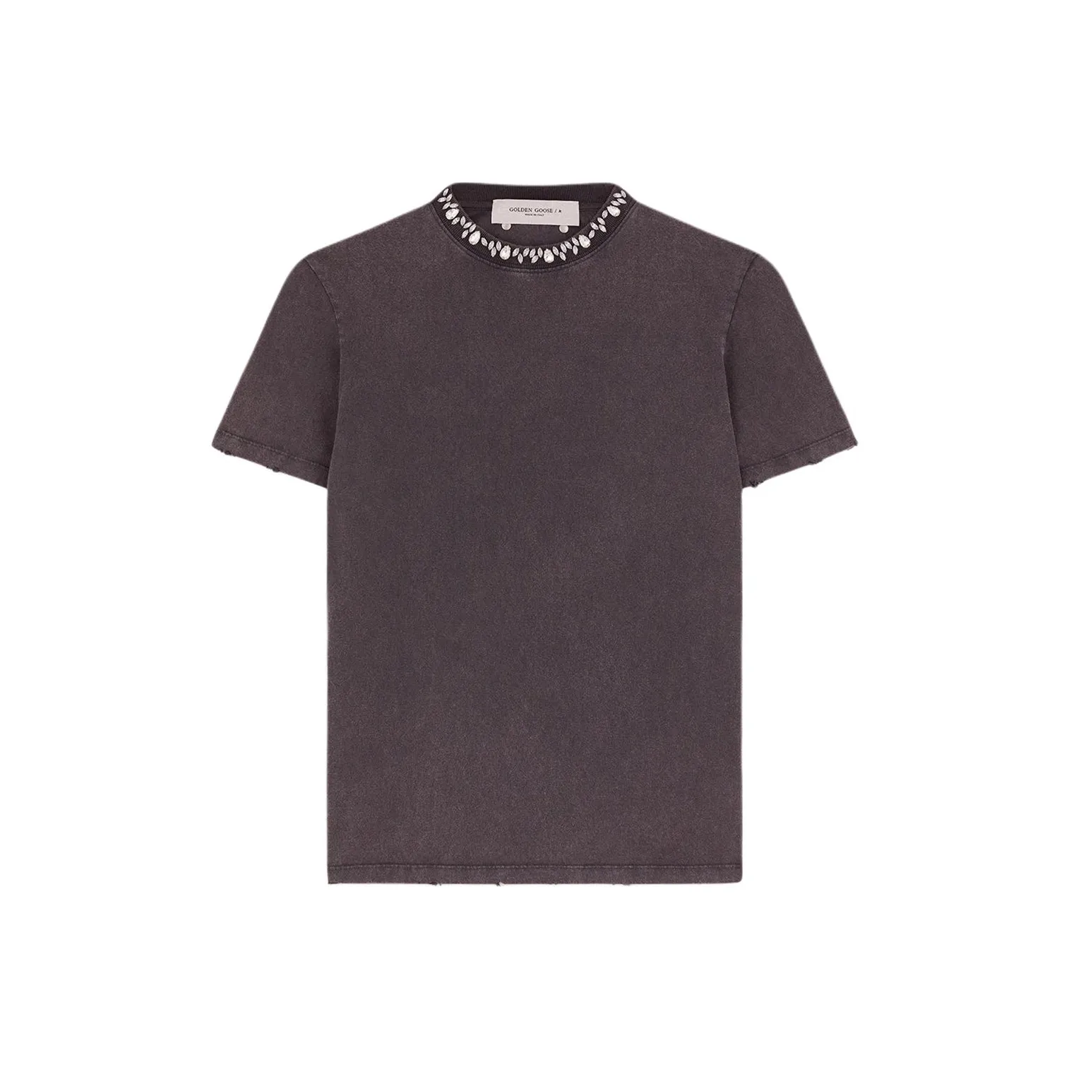 Golden Goose Deluxe Brand Embellished Crewneck Short Sleeved T Shirt