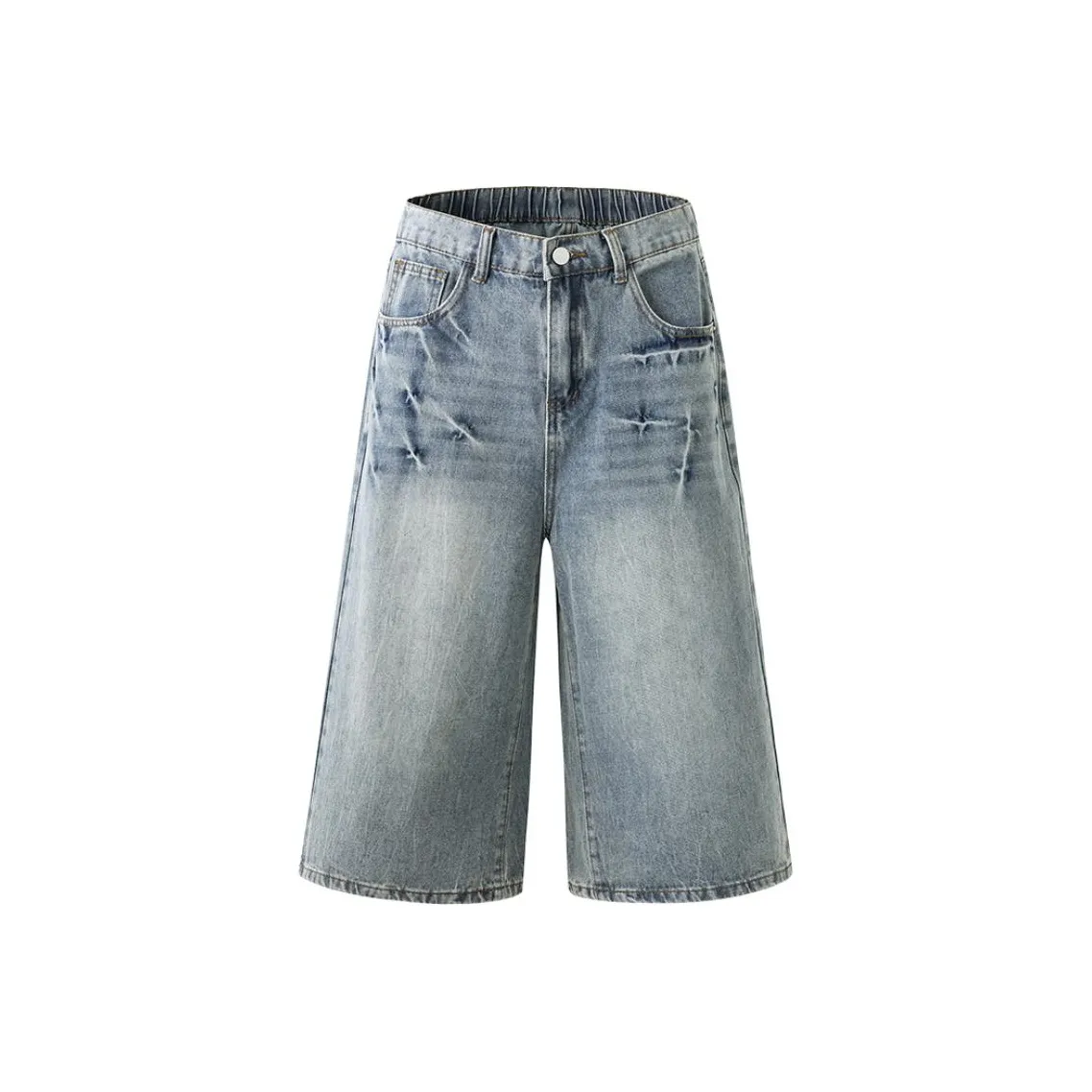 Azvk UK 2558 Синие Штаны капри Унисекс Джинсовые шорты