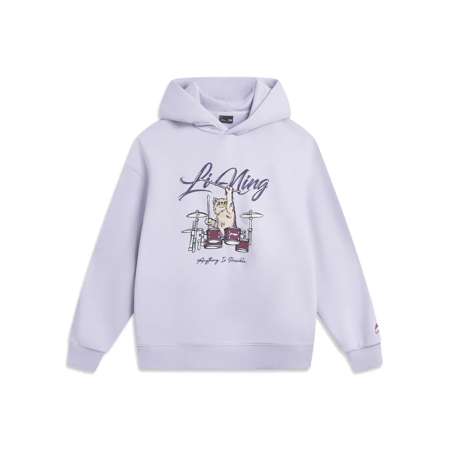 LINING Sports Life Collection Толстовка Женская Морская соль Фиолетовая