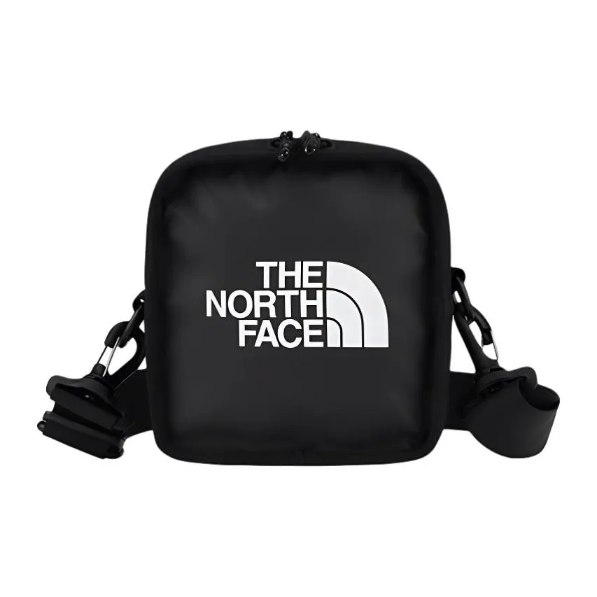 THE NORTH FACE 2.3L Crossbody One Shoulder Outdoor Bag PVC With Nylon Pure Black Unisex