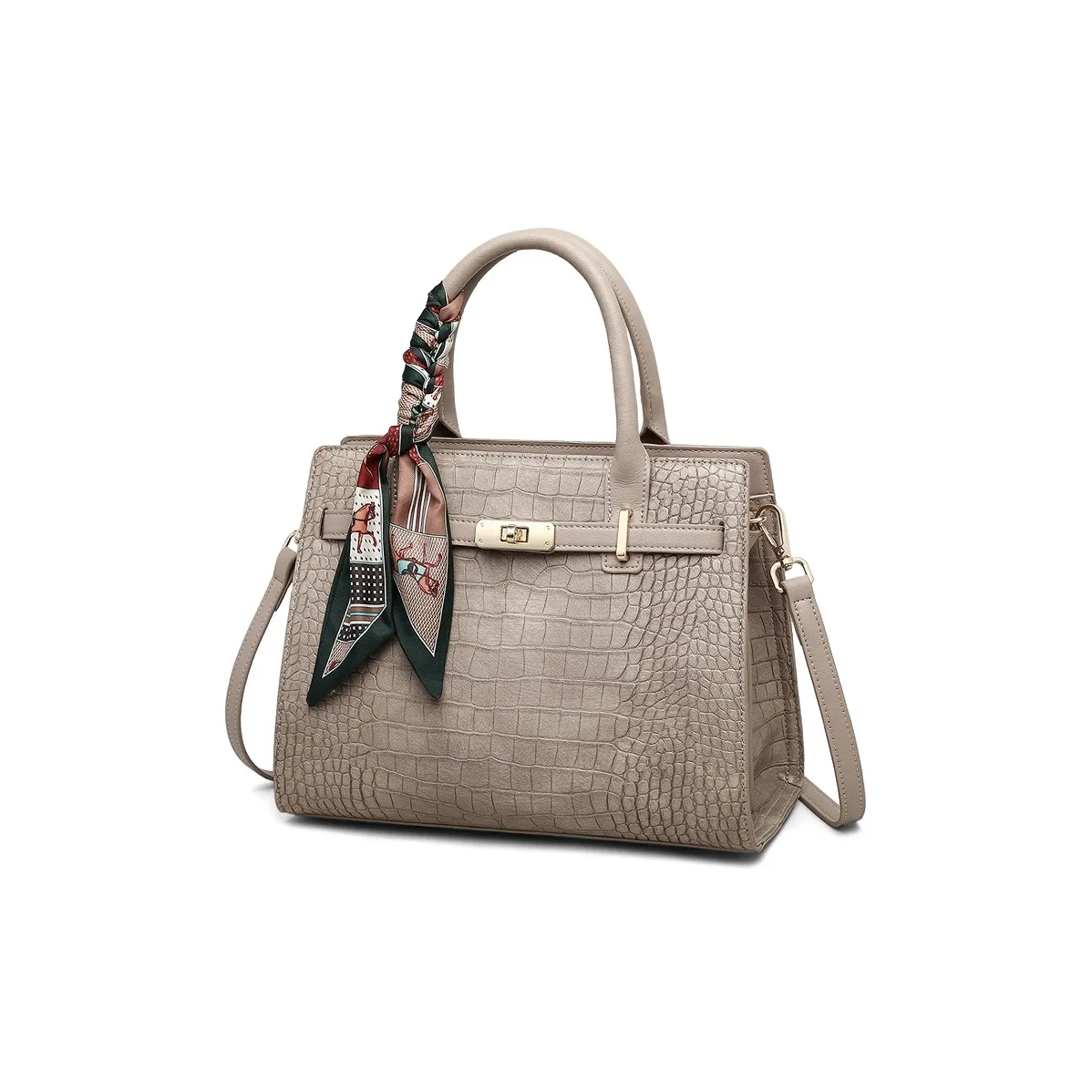 C°BANNER Коровья кожа Сумка Средний Женский Серый