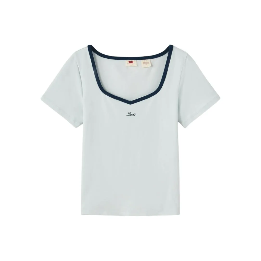 Levis Светло-синие Женские Футболки