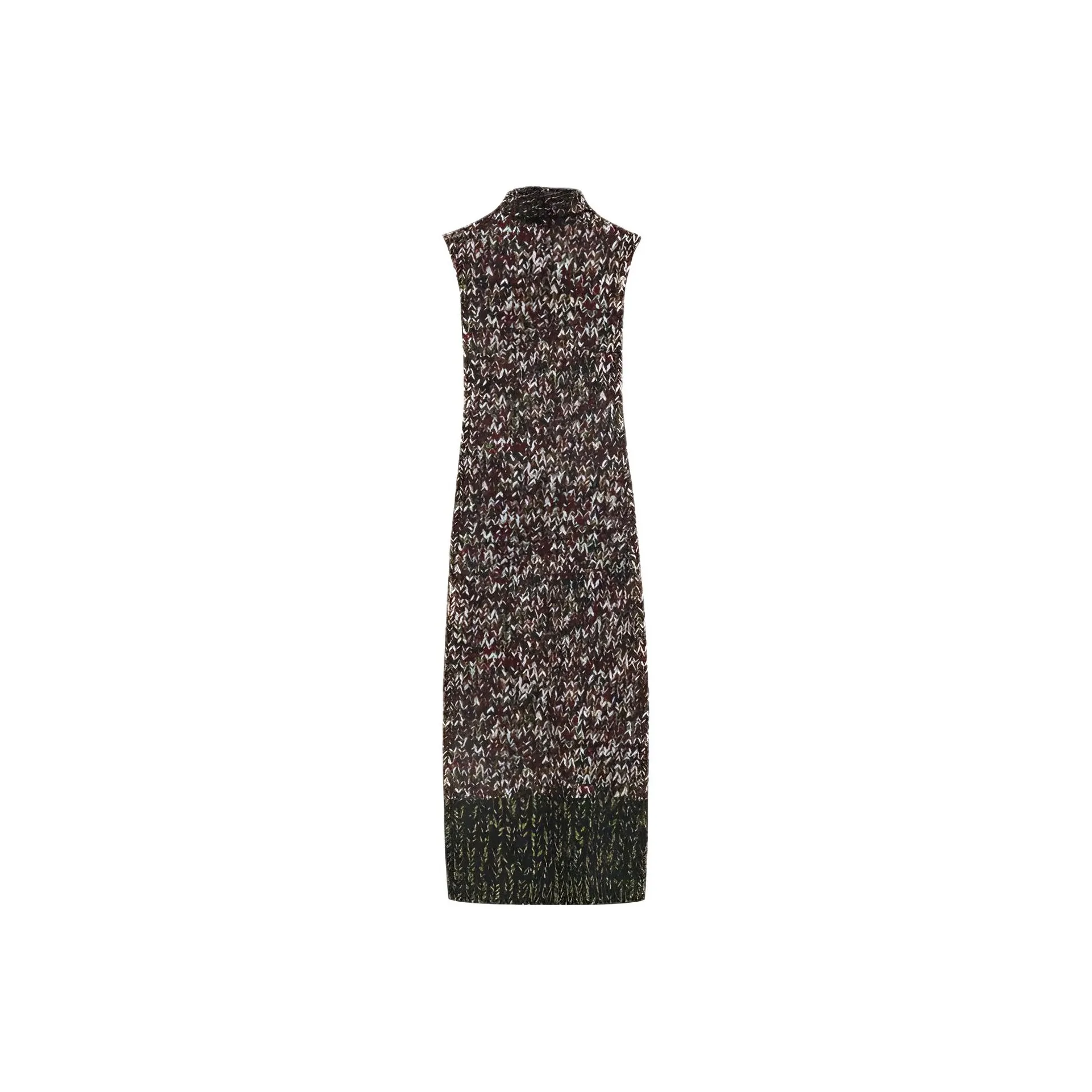 LOEWE Tube Dress 'Khaki Green/Multicolor'