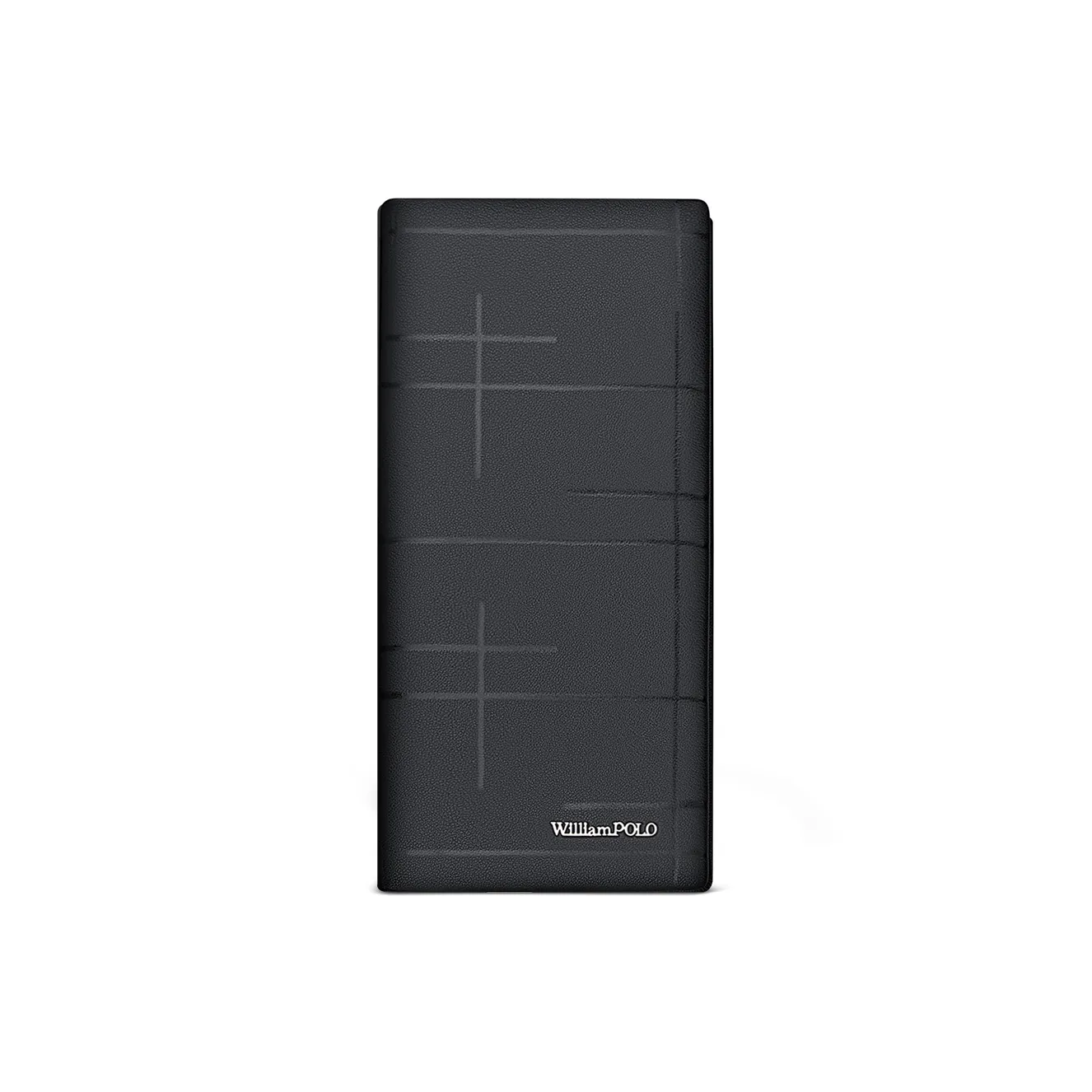 WilliamPOLO Кошелек из коровьей кожи стандартный мужской черный