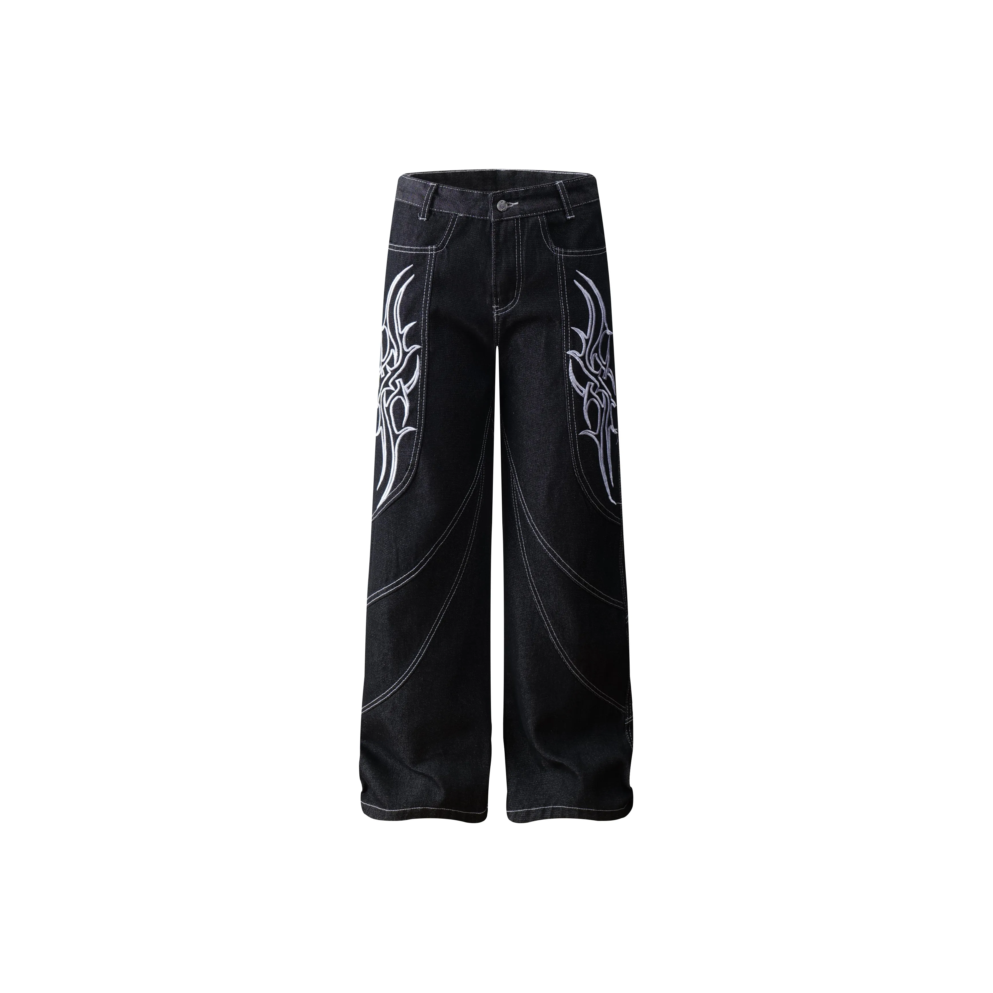 51XXHA Черные Унисекс Джинсы