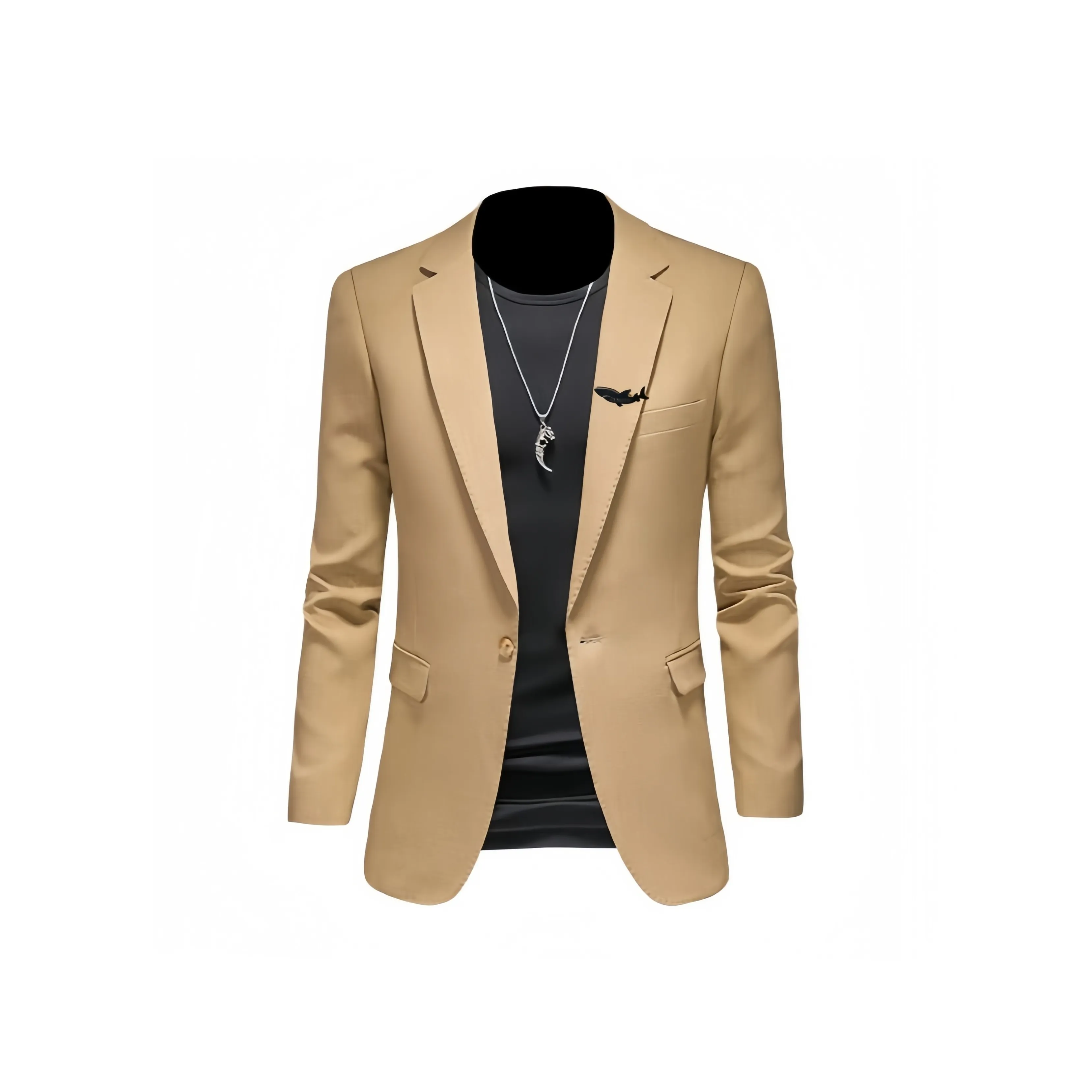 DABAISHA Бизнес-костюм мужской оранжево-желтый