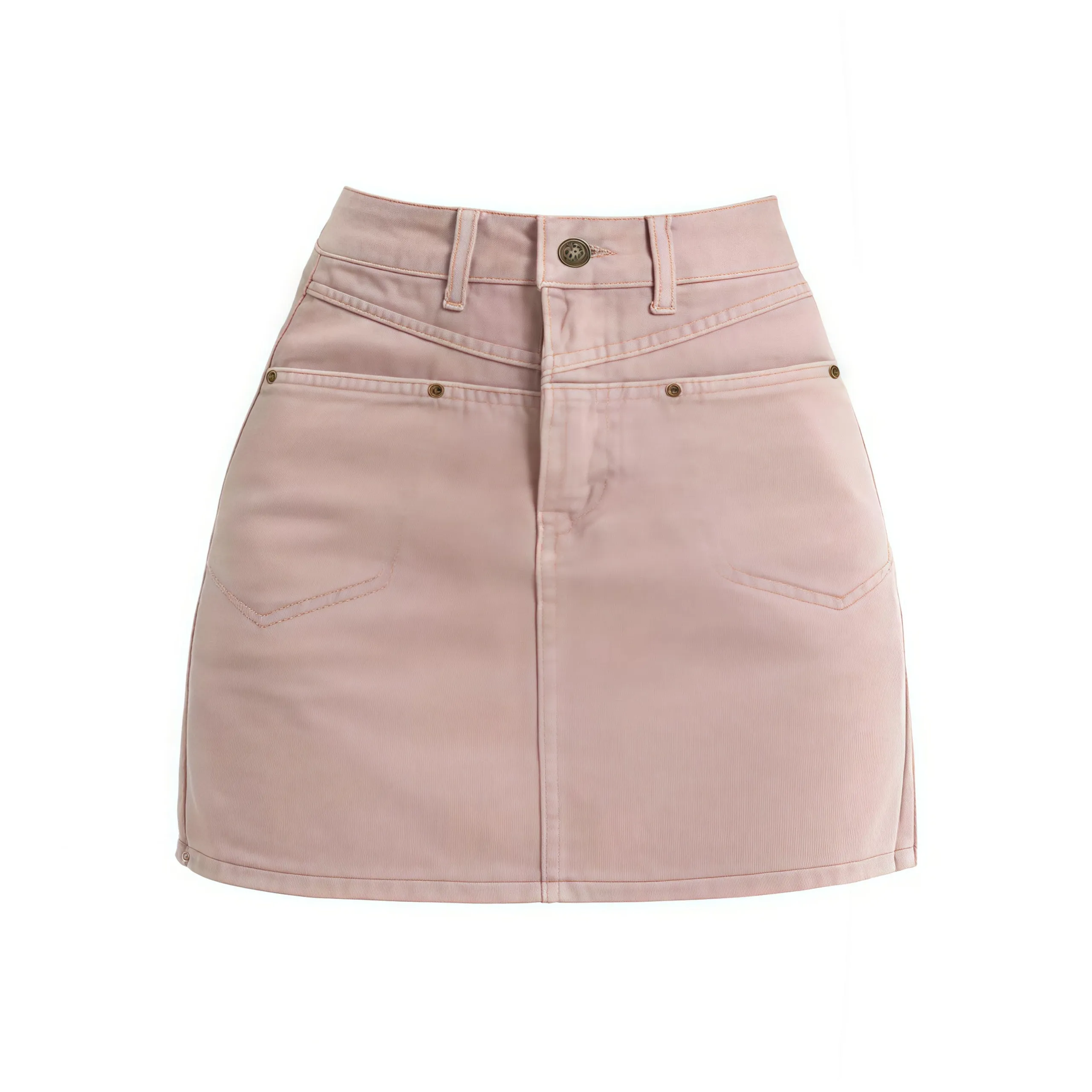 Nathania Розовые Женские Джинсовые Короткие Юбки