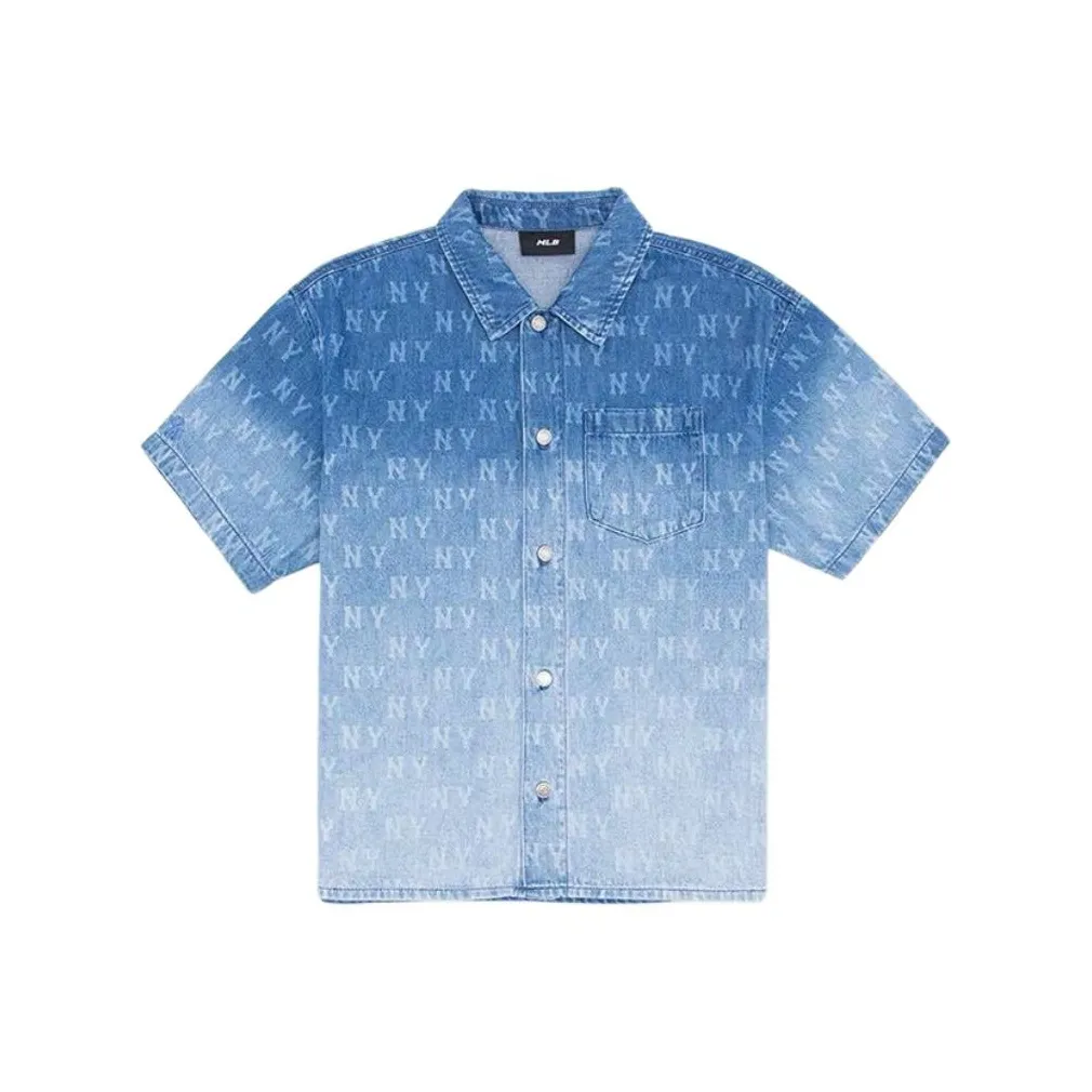 MLB Base Logo New York Yankees Рубашка Unisex New York Yankees Индиго