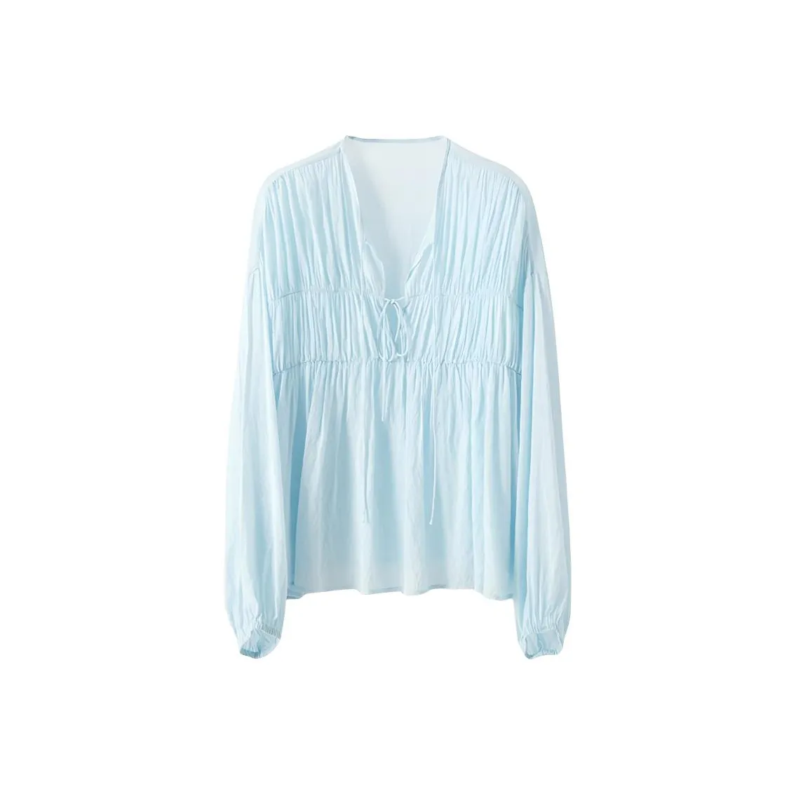 Musewave Mushiwei [Удобный Channel] Французский Богемный стиль Кружево Вверх Складки Рубашка Женские