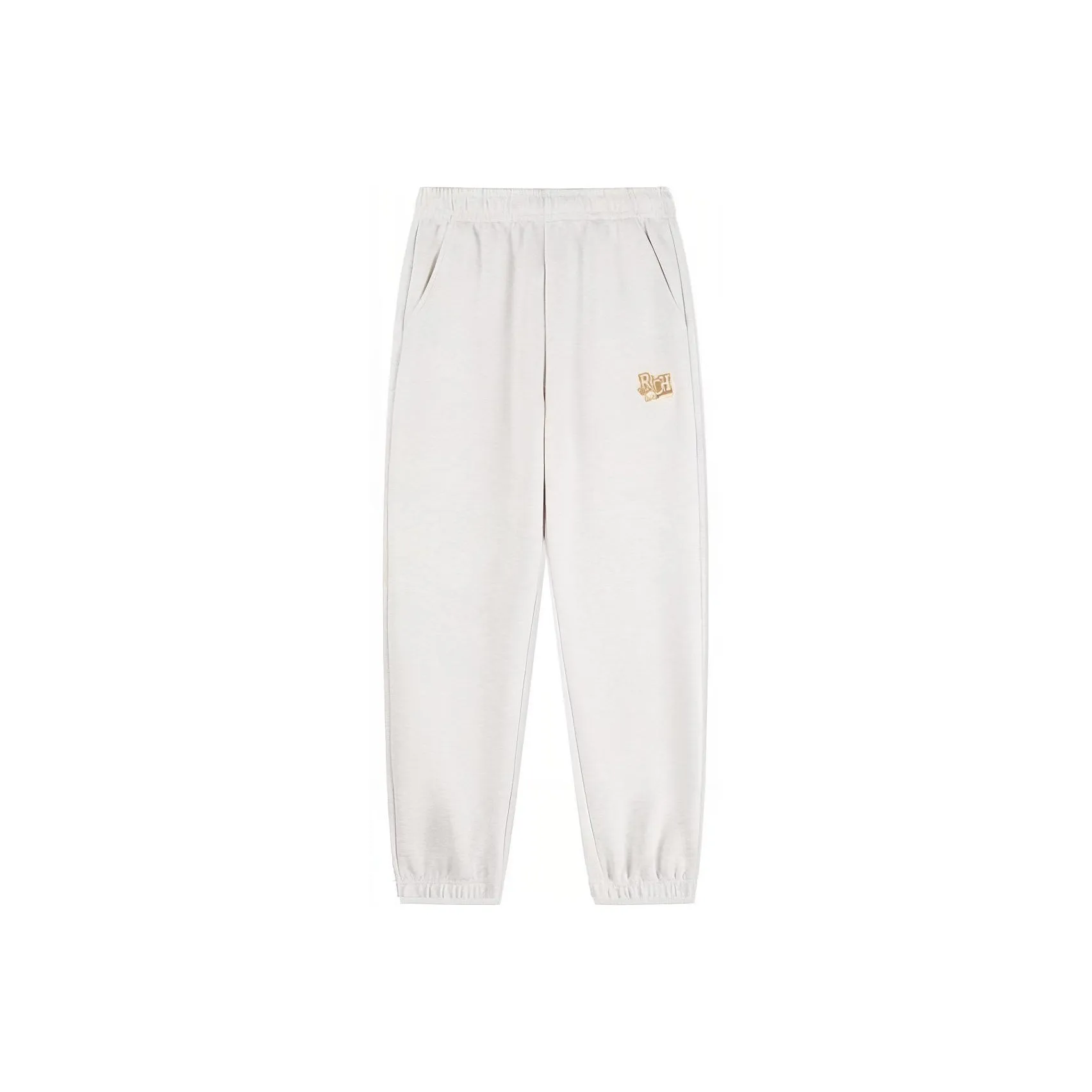 QIAODAN Knitted Sweatpants Men's White Heather Gray