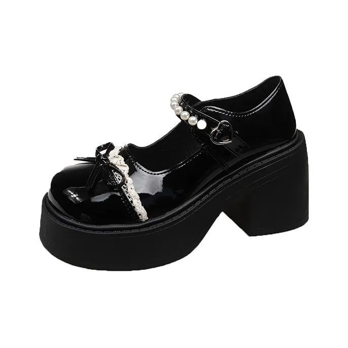 Meiretu Платформа Туфли Мэри Джейн Женские