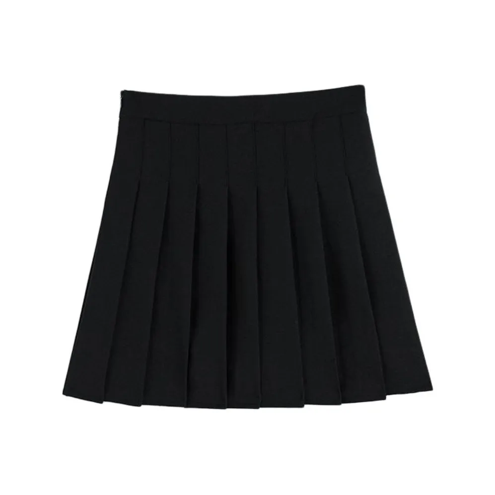 TLONELY1 Черная Женская Повседневная Короткая Юбка