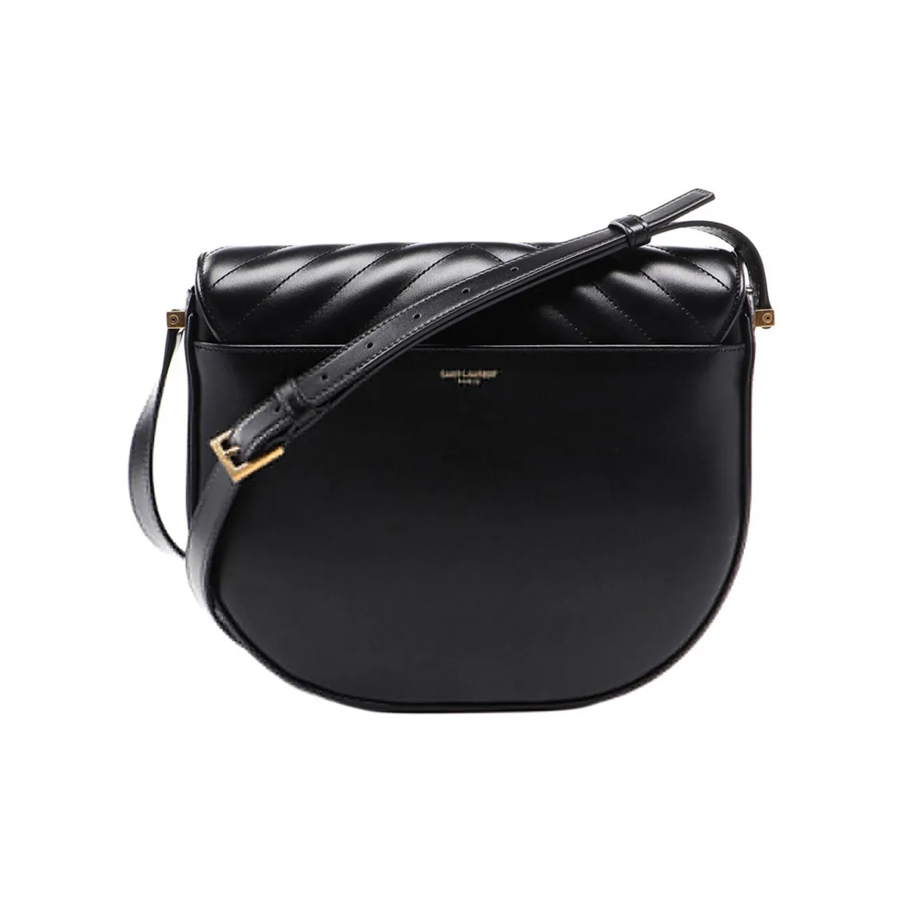 SAINT LAURENT Joan Quilting Leather Shoulder Bag Crossbody Bag Women's Black