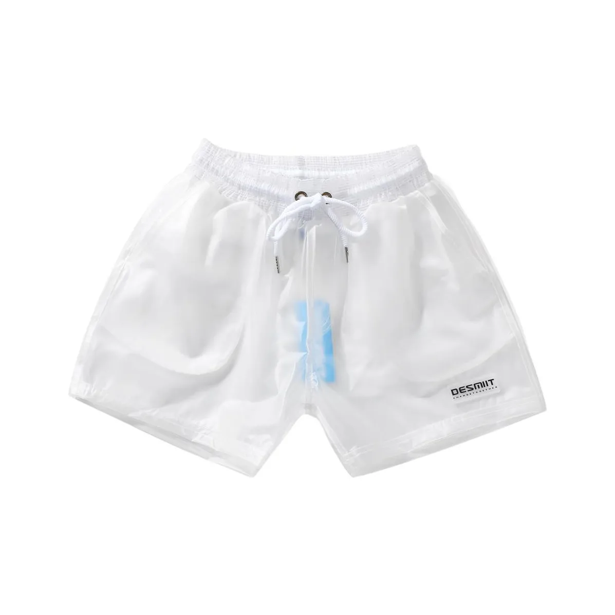 DESMIIT Прозрачные Белые Мужские Пляжные Шорты