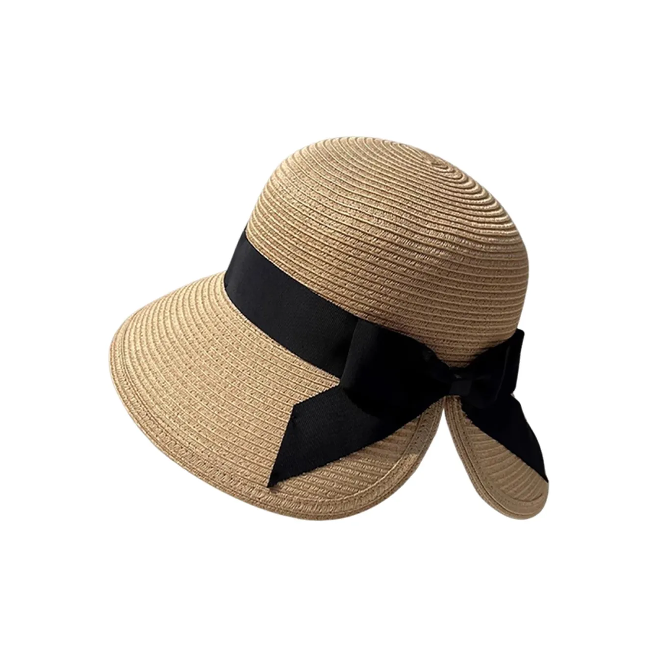 Youyoulan Соломенная плетеная шляпа с защитой от солнца женская