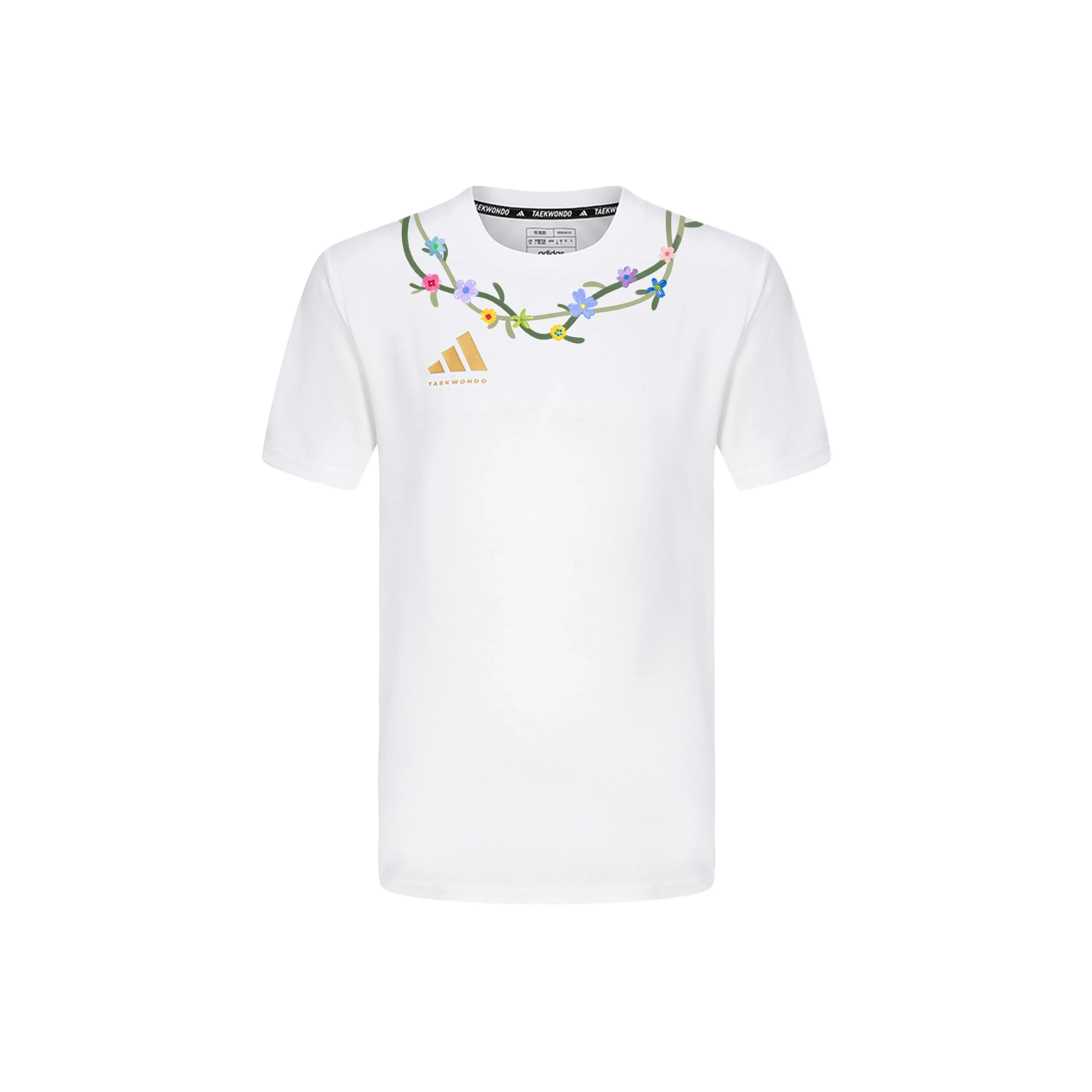 Adidas Белая Унисекс Футболка