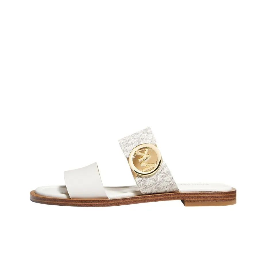 MICHAEL KORS Summer Quiet Slide Slippers Women's White