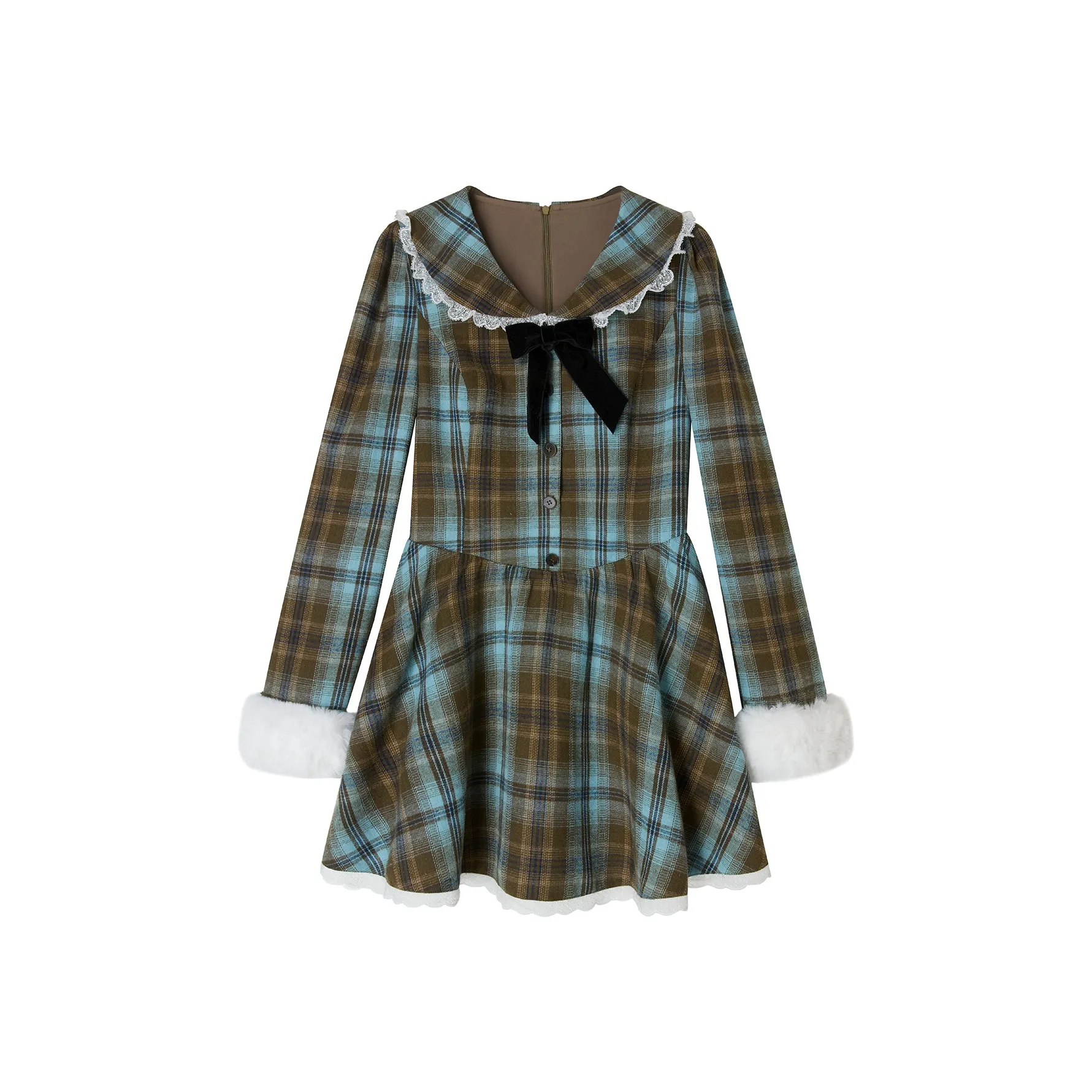 UENA Длинное платье с длинными рукавами женское