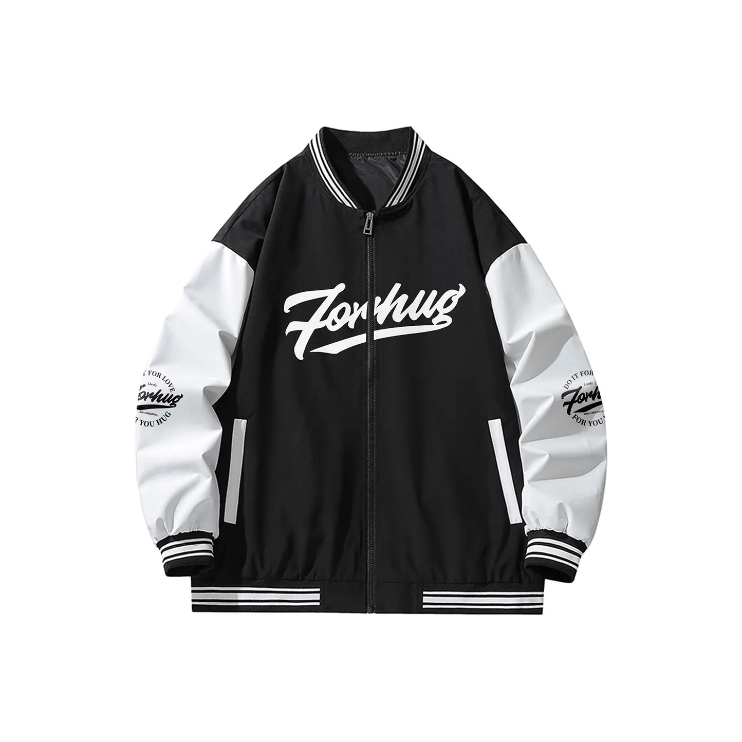 FORHUG Бейсбольная куртка Куртки Пальто Унисекс