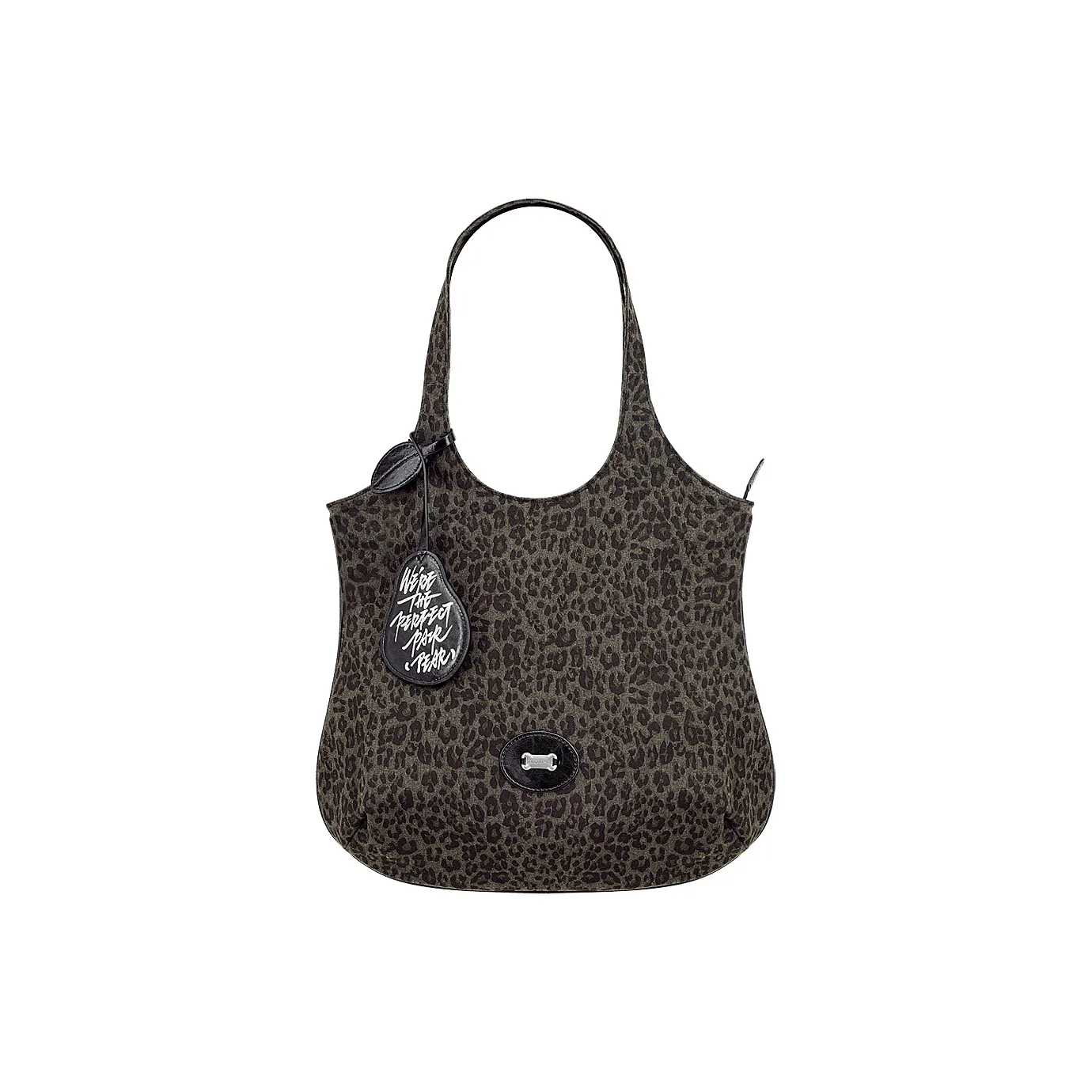 Great Dog and Black Horse Сумка Tote из смешанного хлопка плечевая сумка большая с принтом леопарда женская