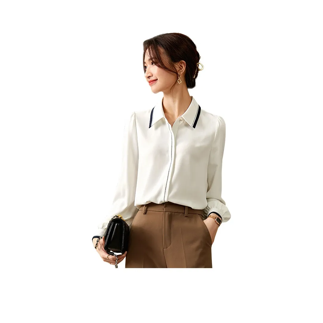 SENTUBILA Chiffon Shirt Women's White