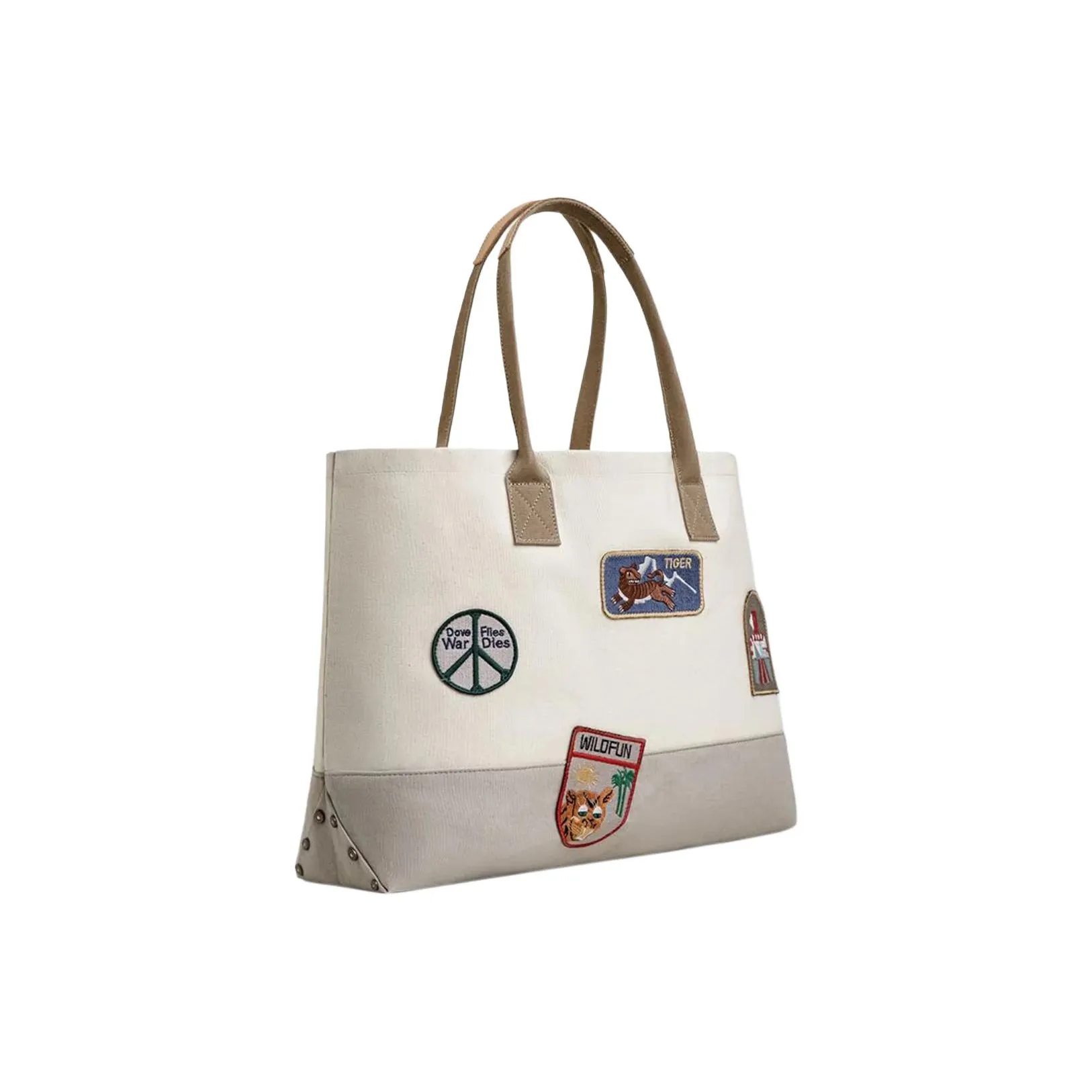 MADEN Хлопок Тоут Сумка Сумка для покупок Сумка Большая Унисекс Абрикос Серый