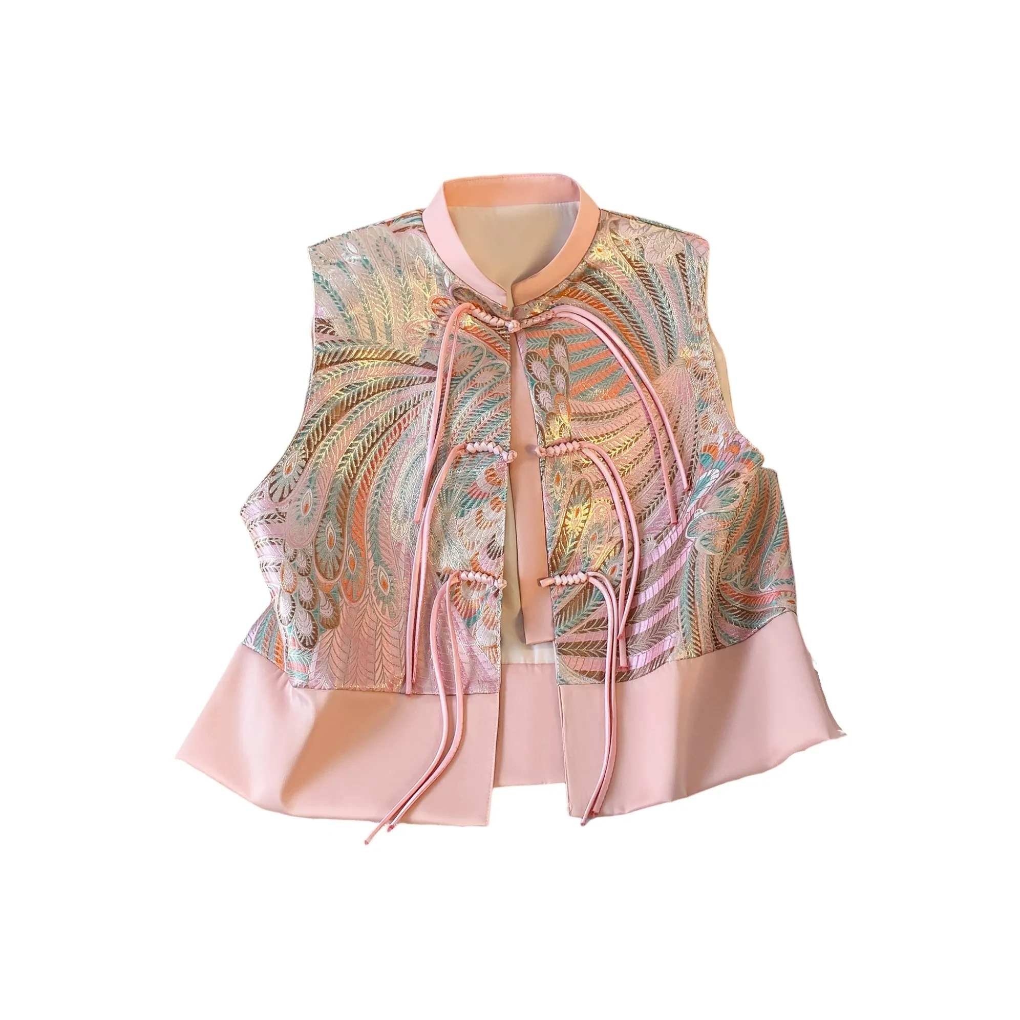 SIXUSICHOU Розовые Женские Жилеты