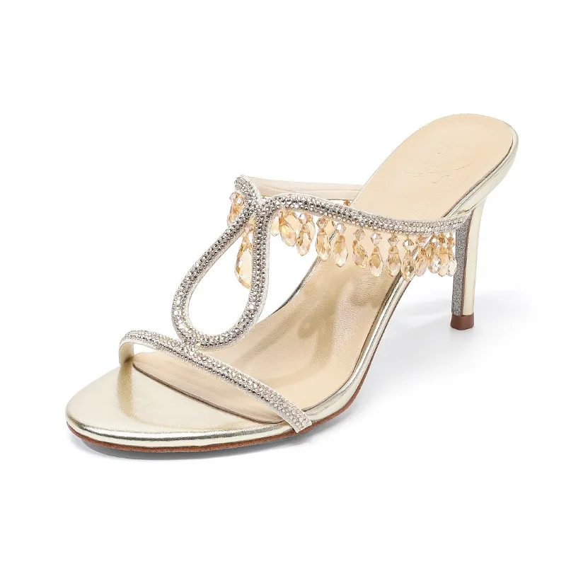 CAOT Шлепанцы Женские Шампанское