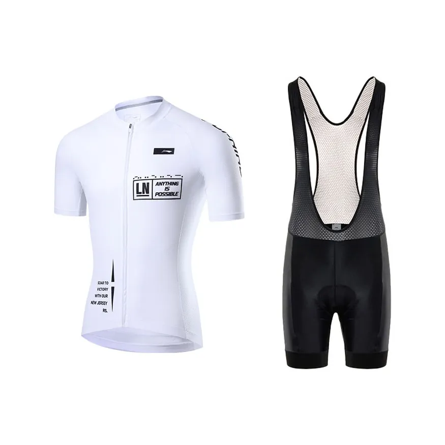 LINING Белый+Черный Мужские Велосипедные Костюмы