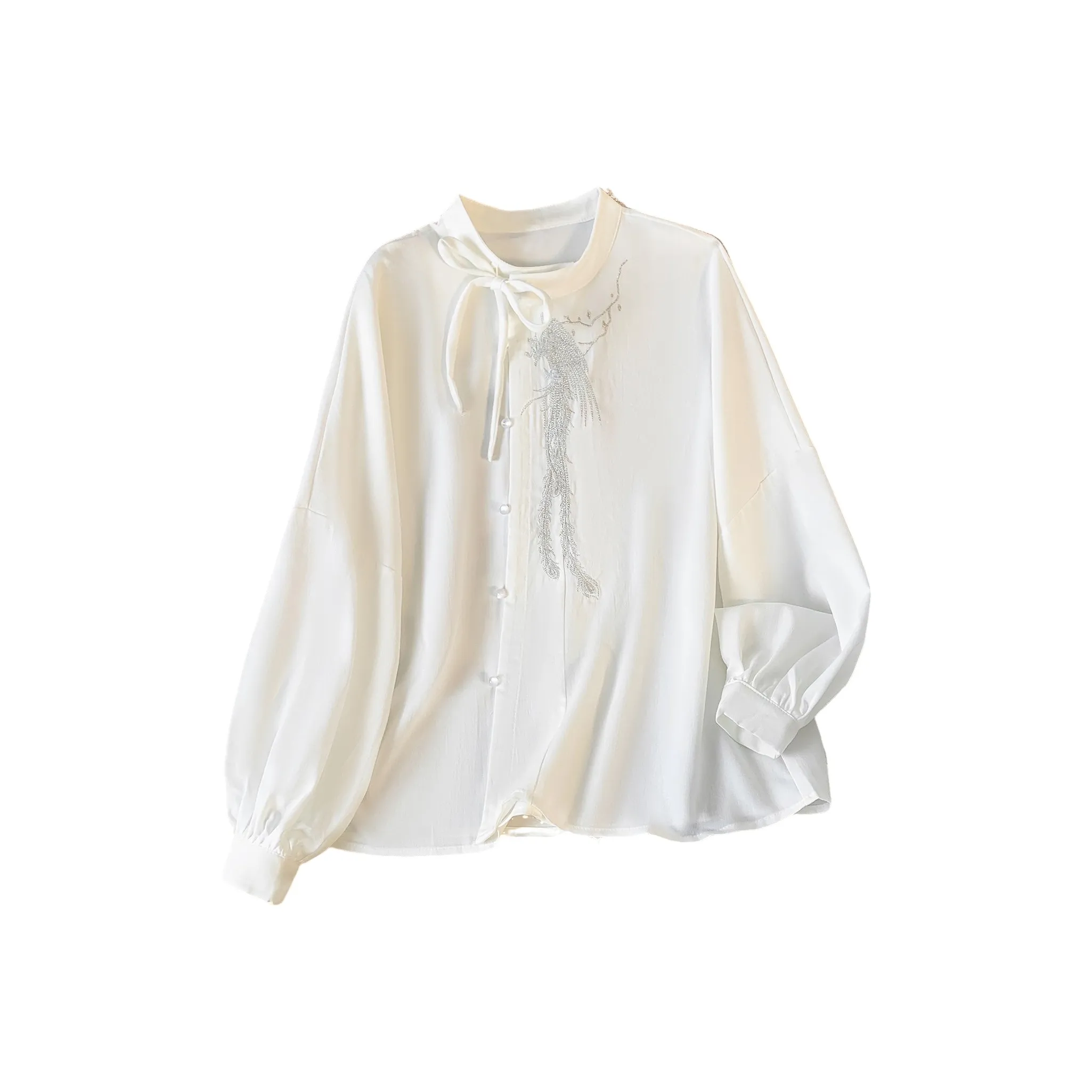 SIXUSICHOU Белые Женские Рубашки