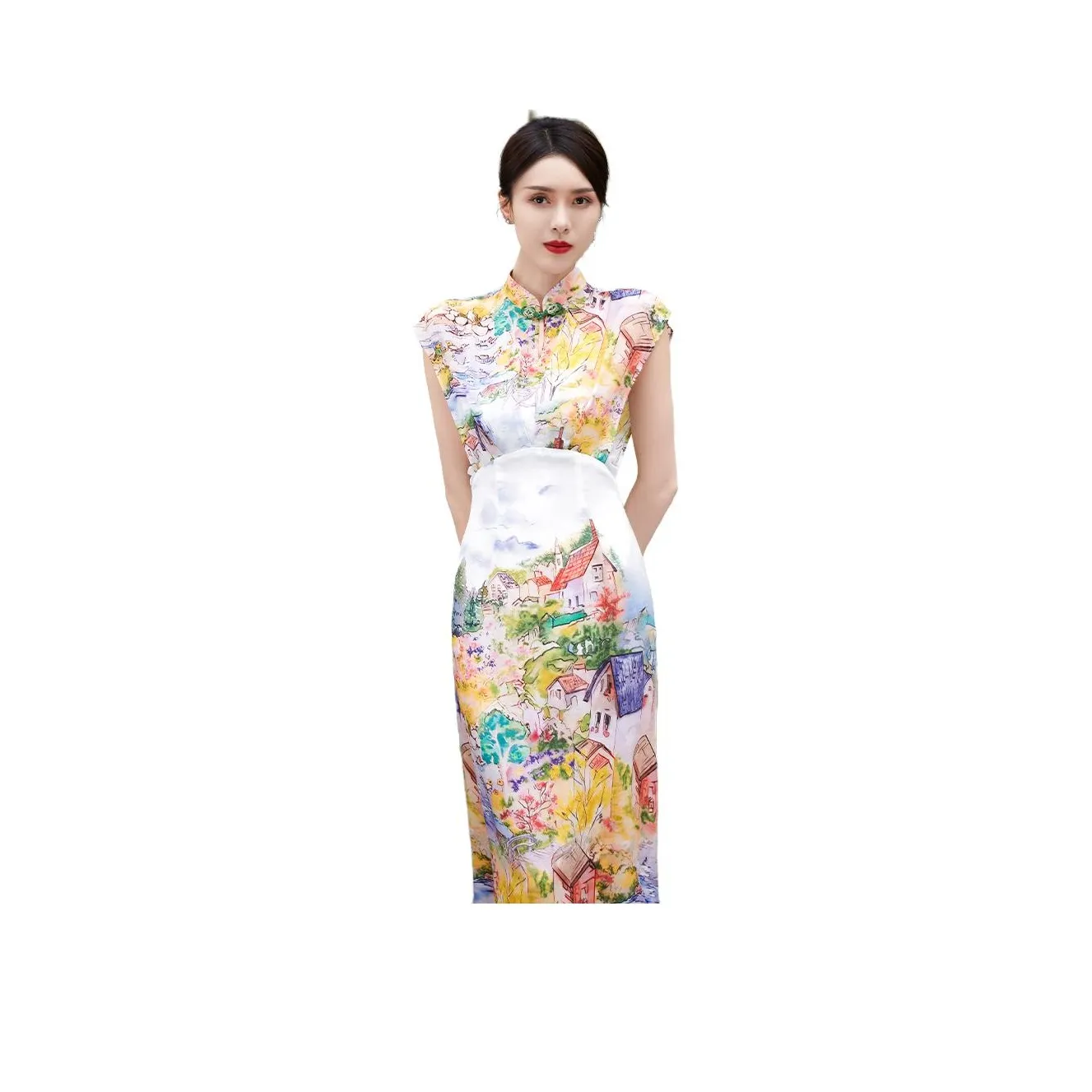 Shimiko Cheongsams Women's Fireworks In The Clouds