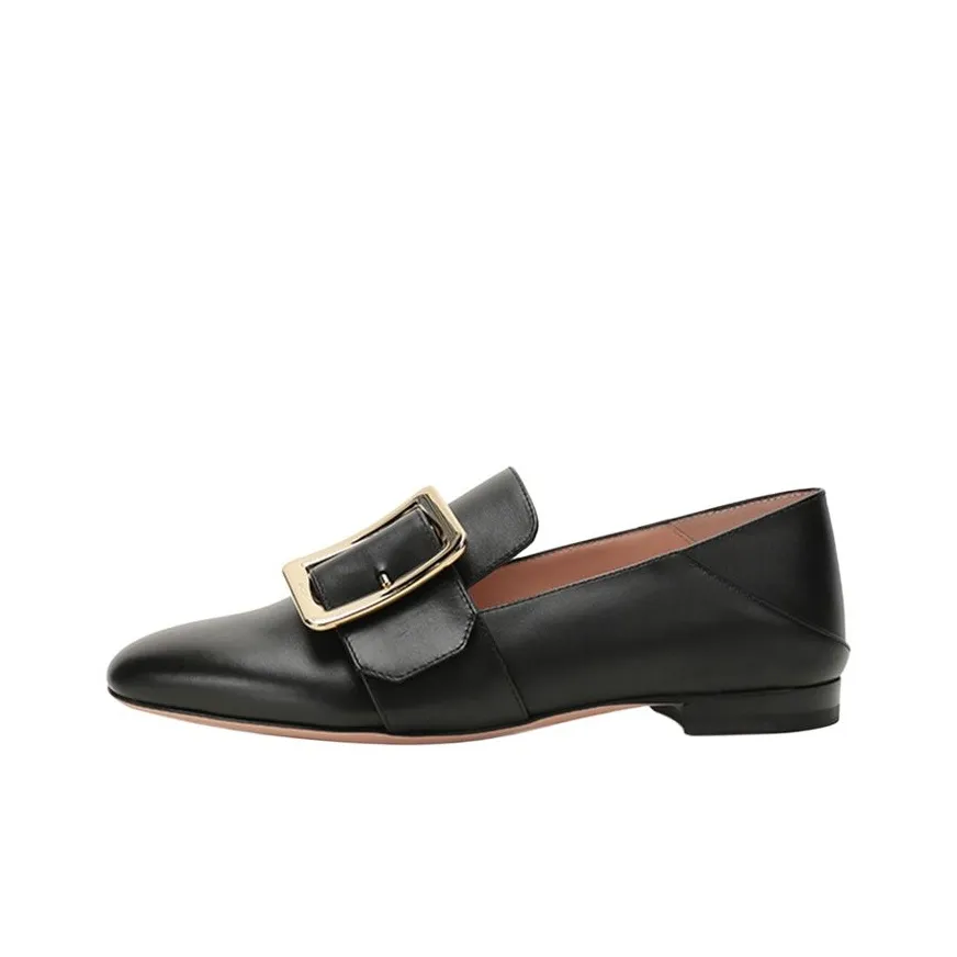 BALLY Janelle Square Buckle Loafers
