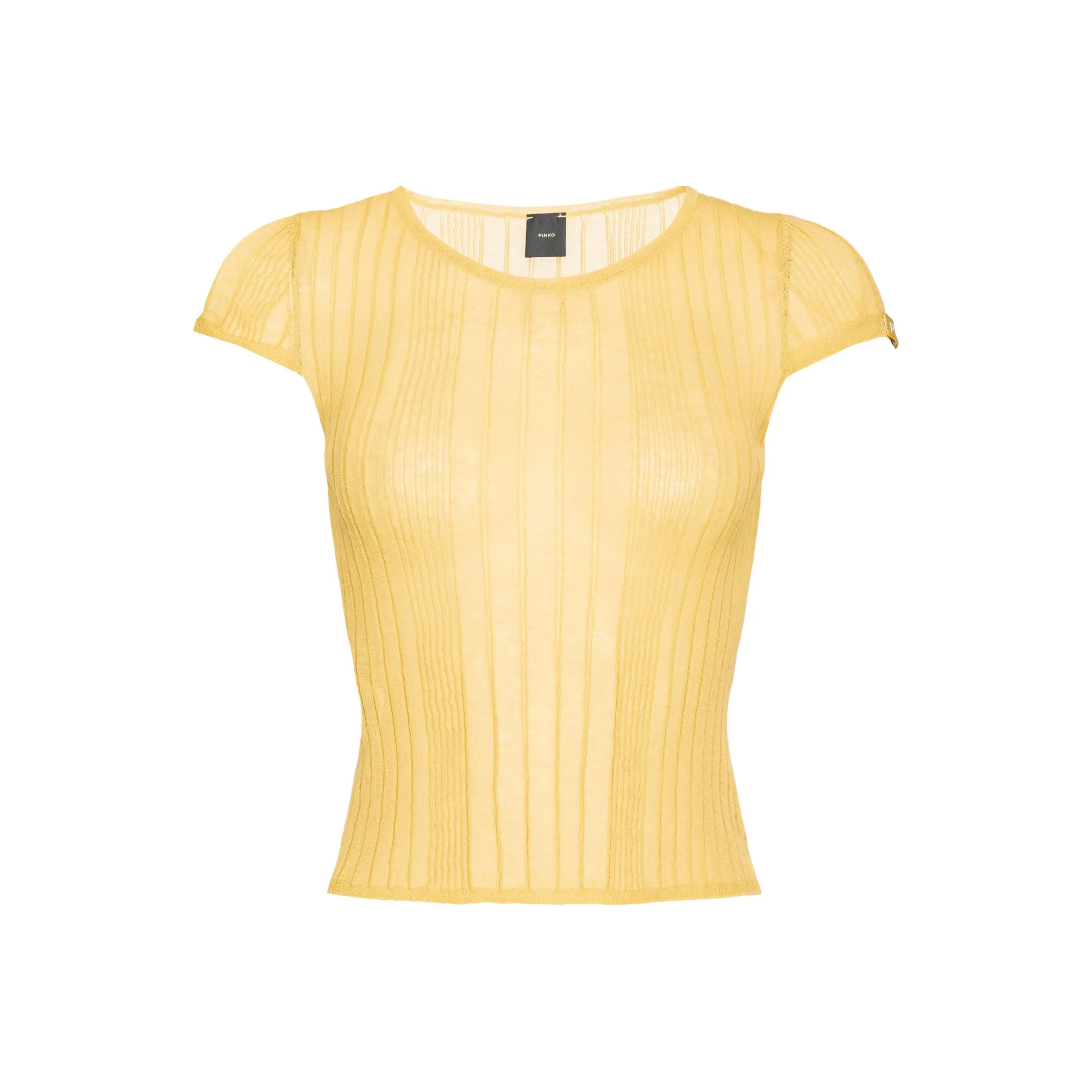 PINKO Semi Sheer Ribbed Top